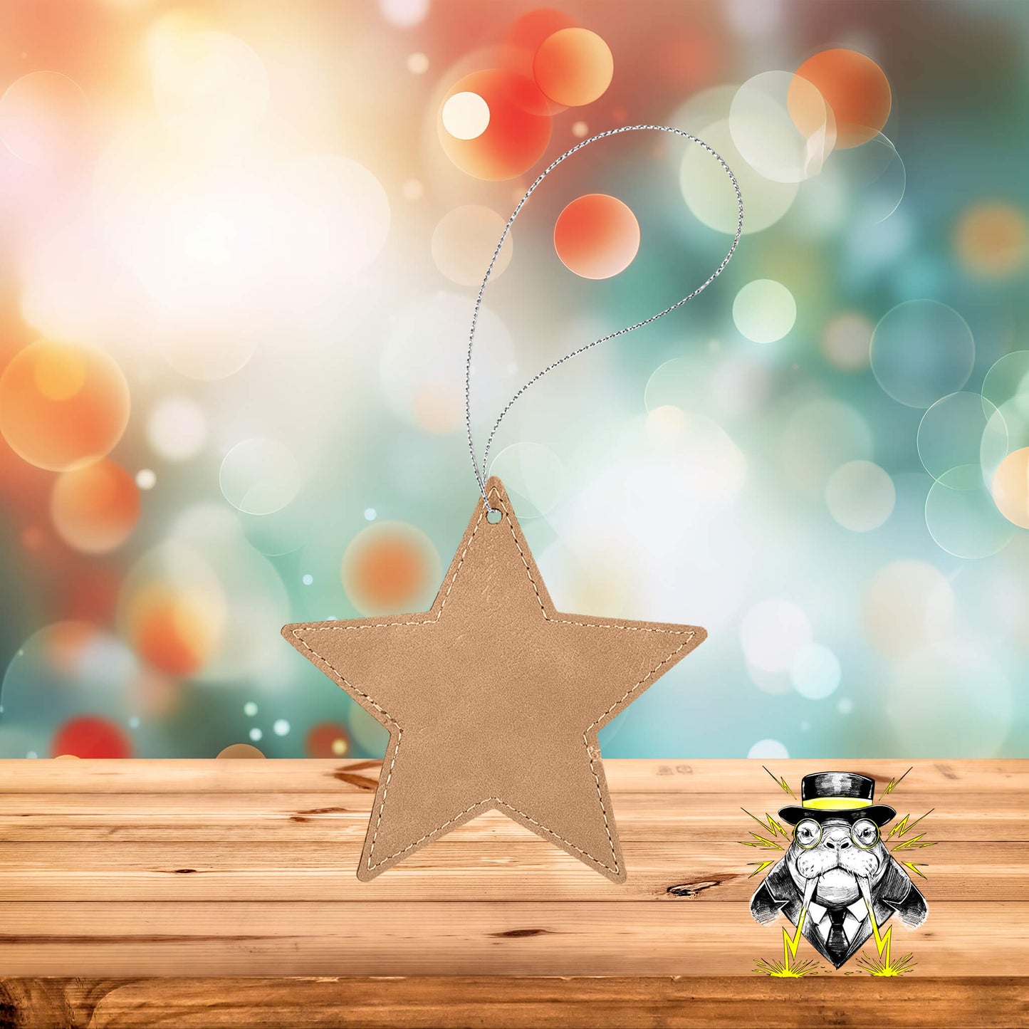 Blank Leatherette Ornament