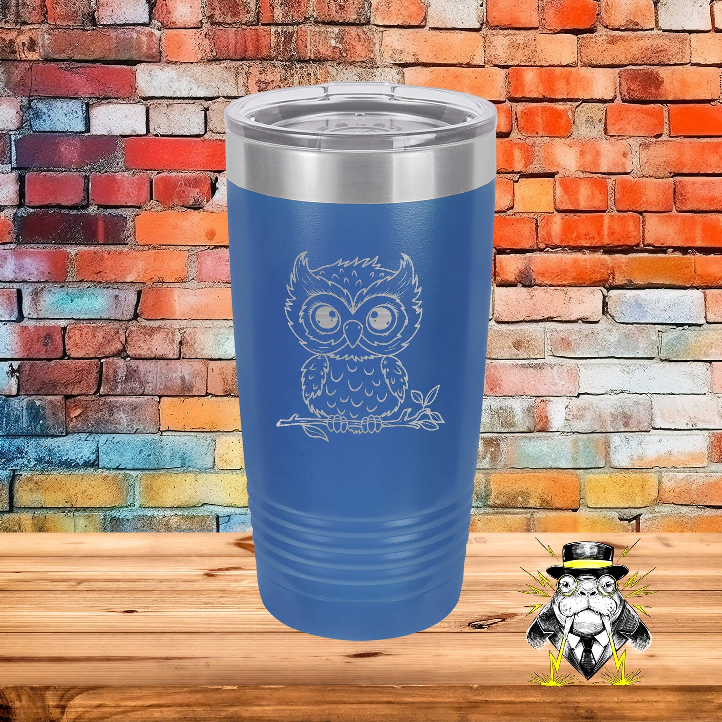 Baby Owl Engraved Tumbler