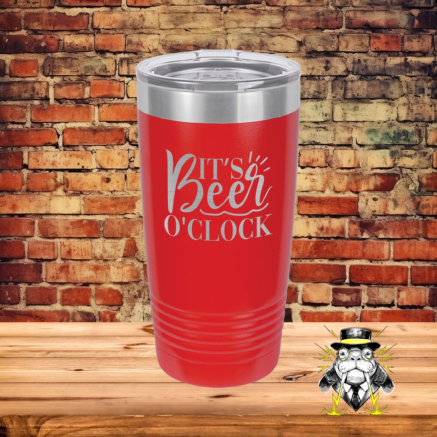 It's Beer O'Clock Engraved Tumbler