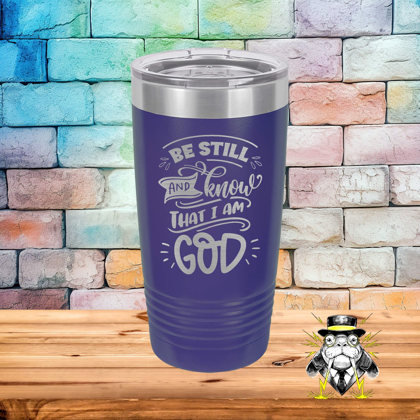 Be Still and Know that I am God Engraved Tumbler