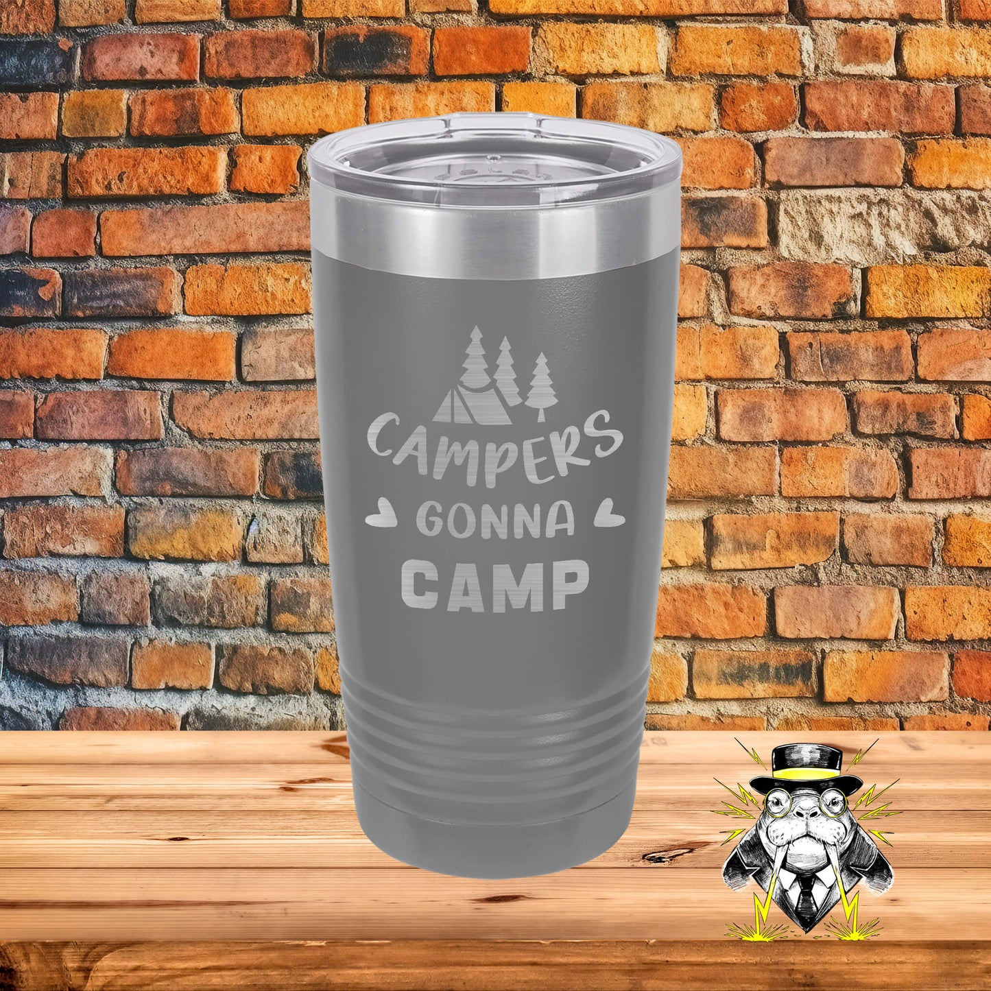 Campers Gonna Camp Engraved Tumbler