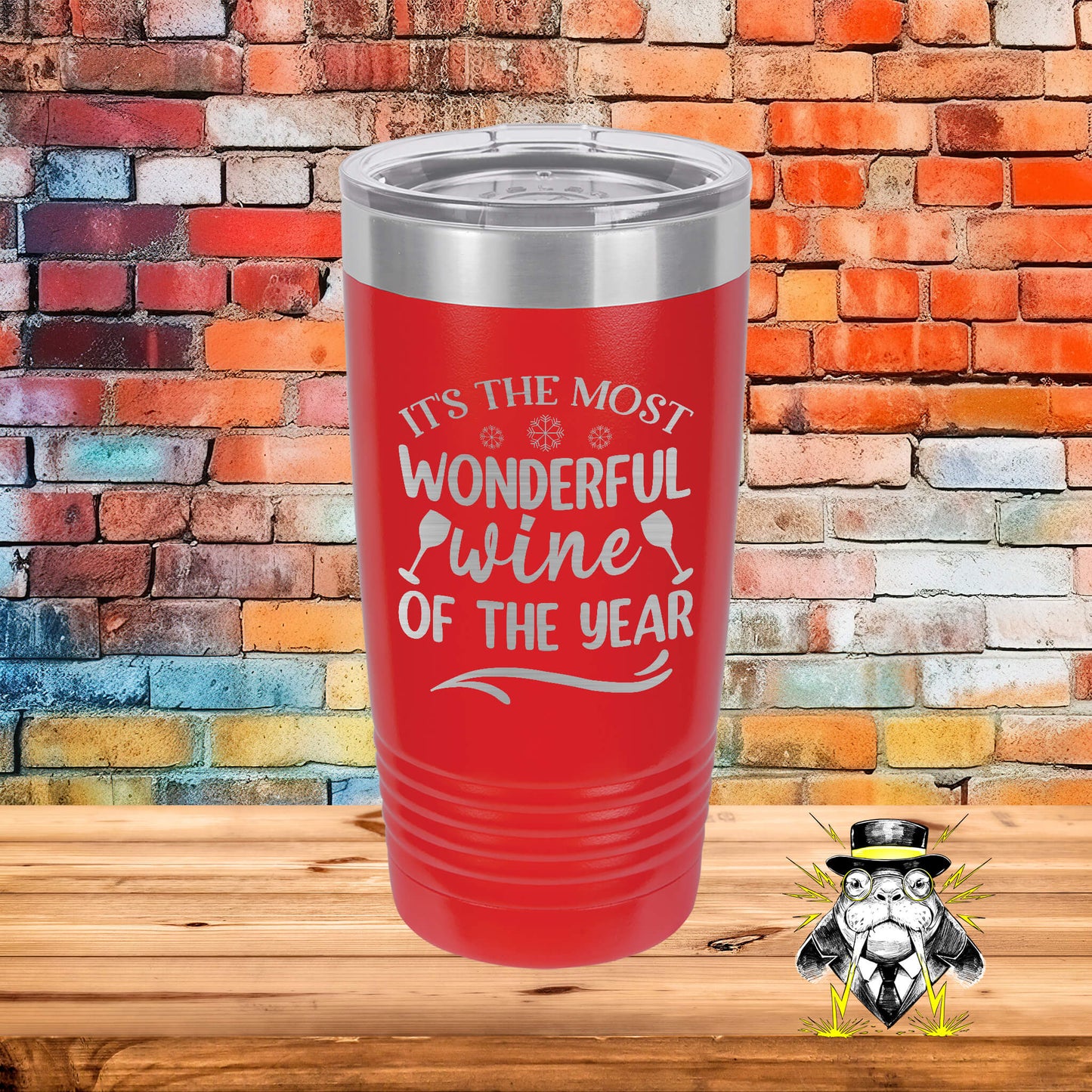 It's the Most Wonderful Wine of the Year Engraved Tumbler
