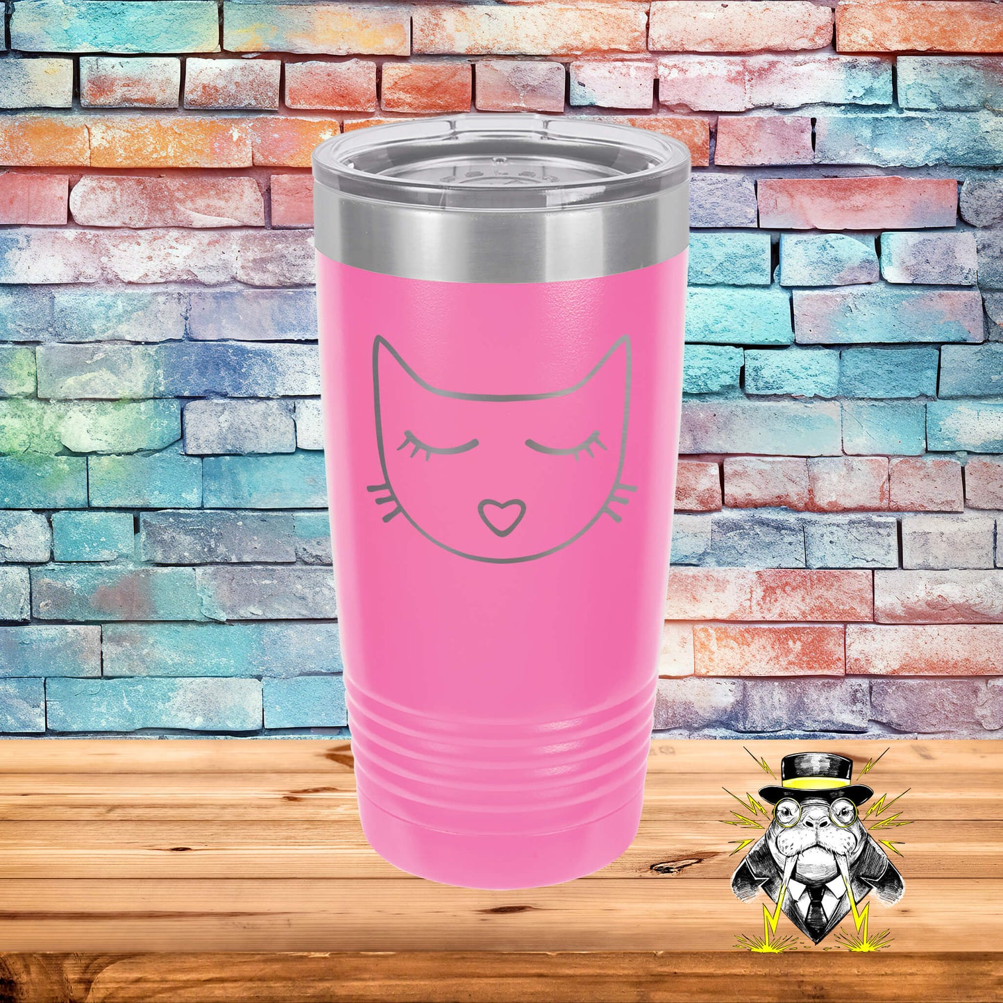 Love Cat Engraved Tumbler
