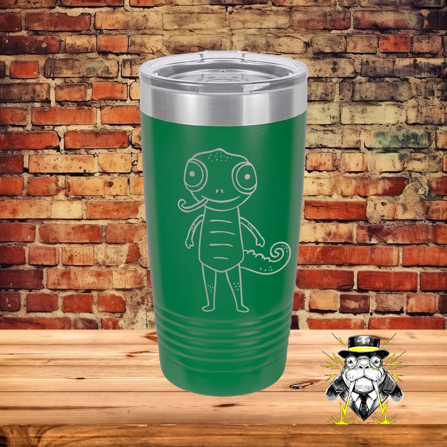Chameleon Engraved Tumbler