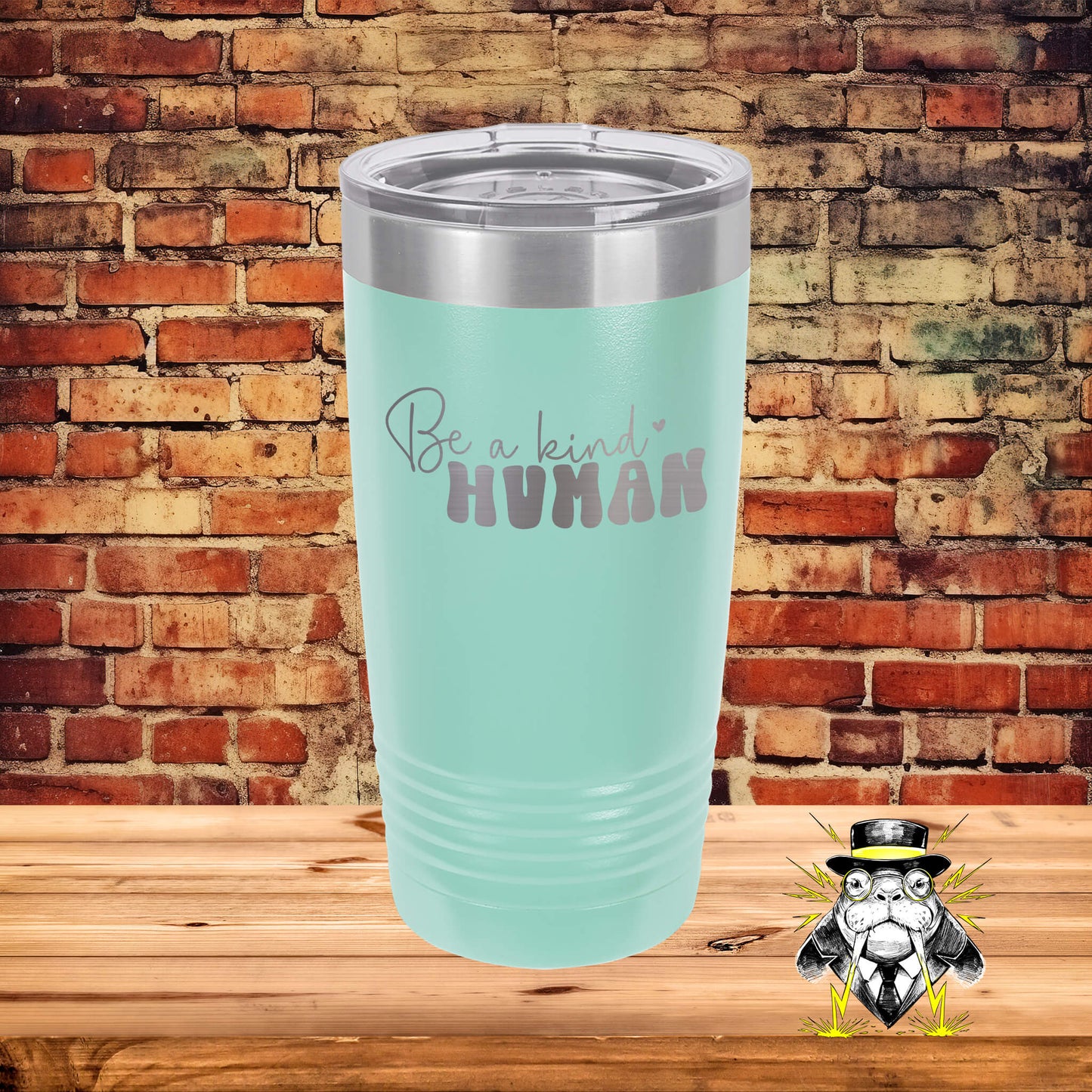 Be a Kind Human Engraved Tumbler