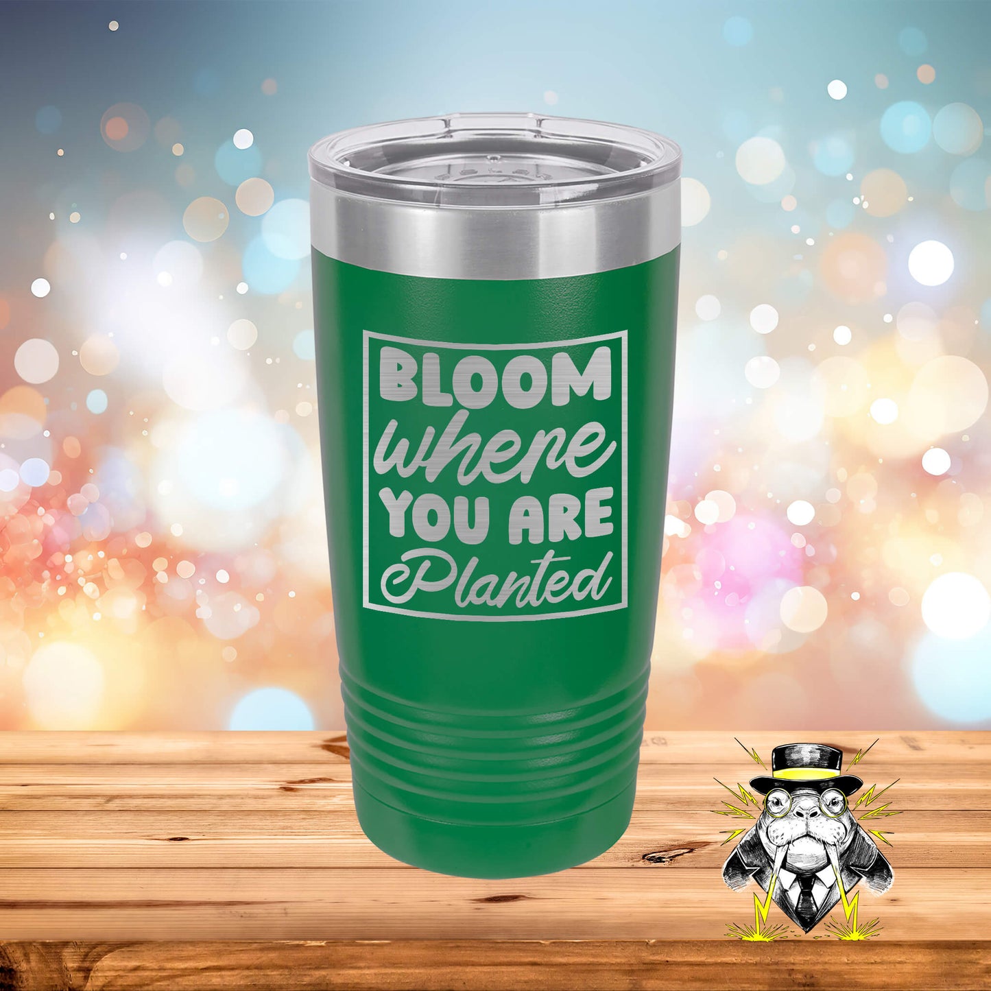 Bloom Where You Are Planted Engraved Tumbler