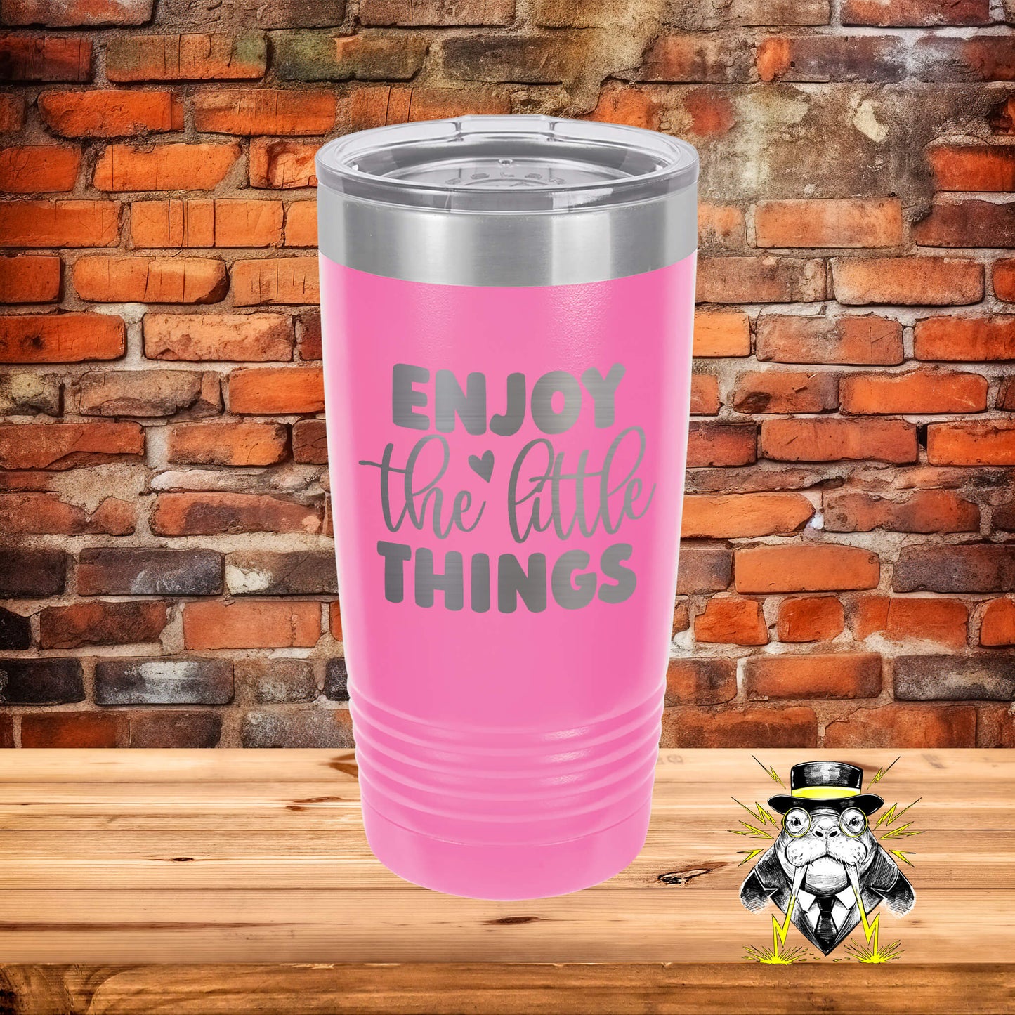 Enjoy the Little Things Engraved Tumbler