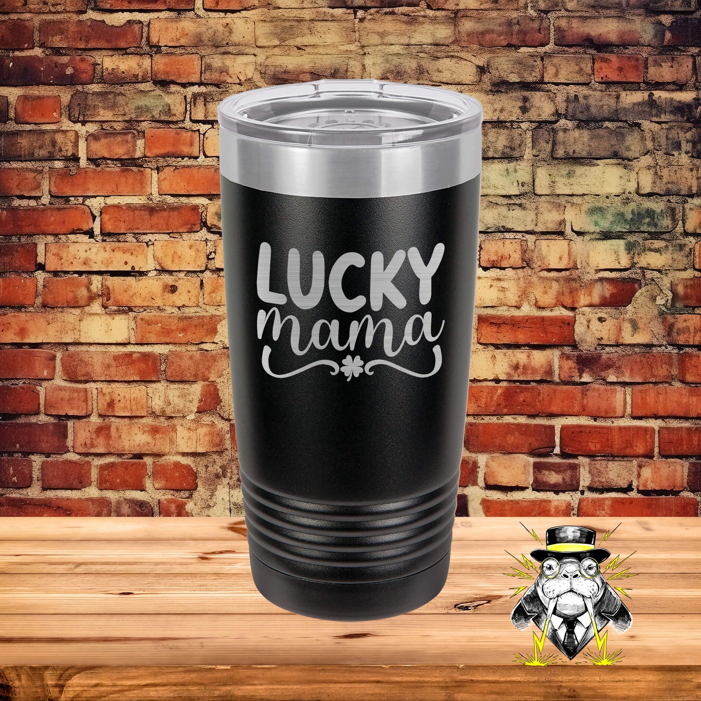 Lucky Mama Engraved Tumbler