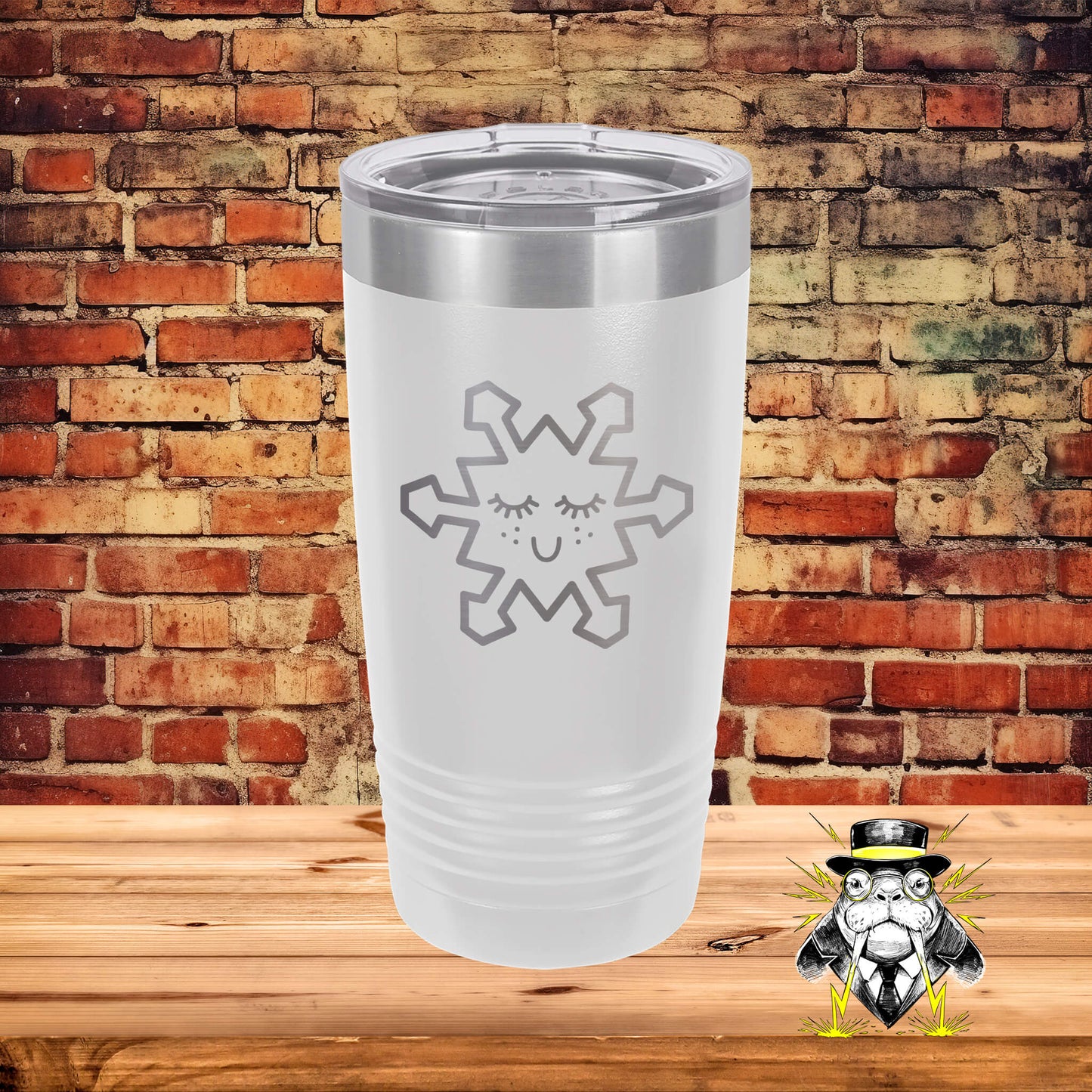 Happy Snowflake Engraved Tumbler