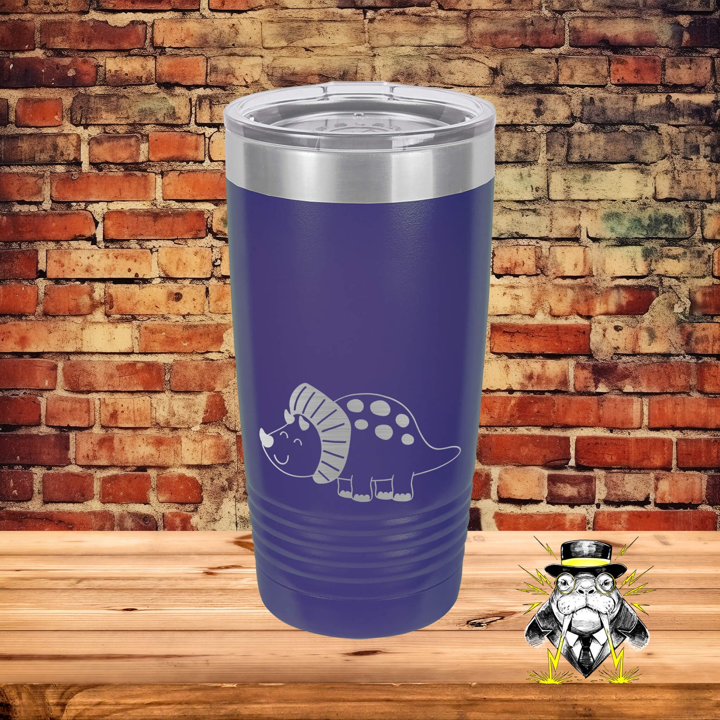 Dinosaur 5 Engraved Tumbler
