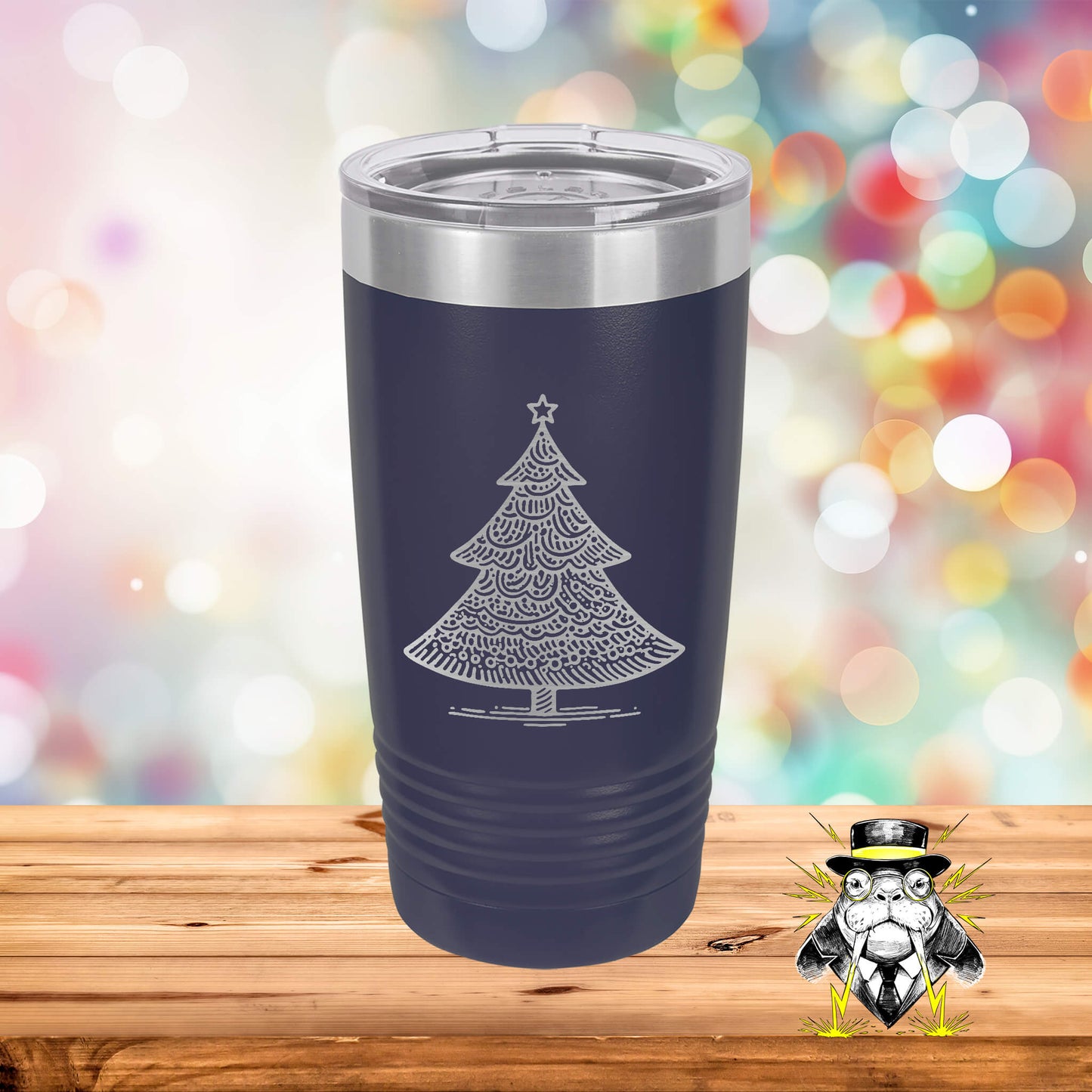 Christmas Tree 5 Engraved Tumbler
