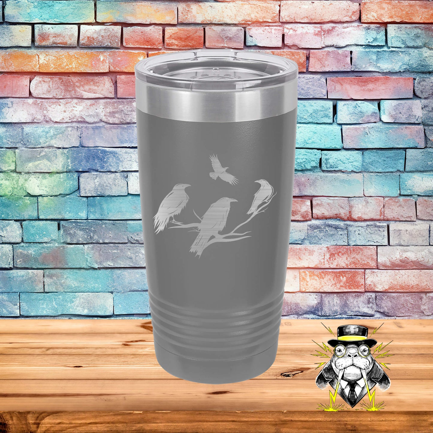 Bird Silhouette Engraved Tumbler