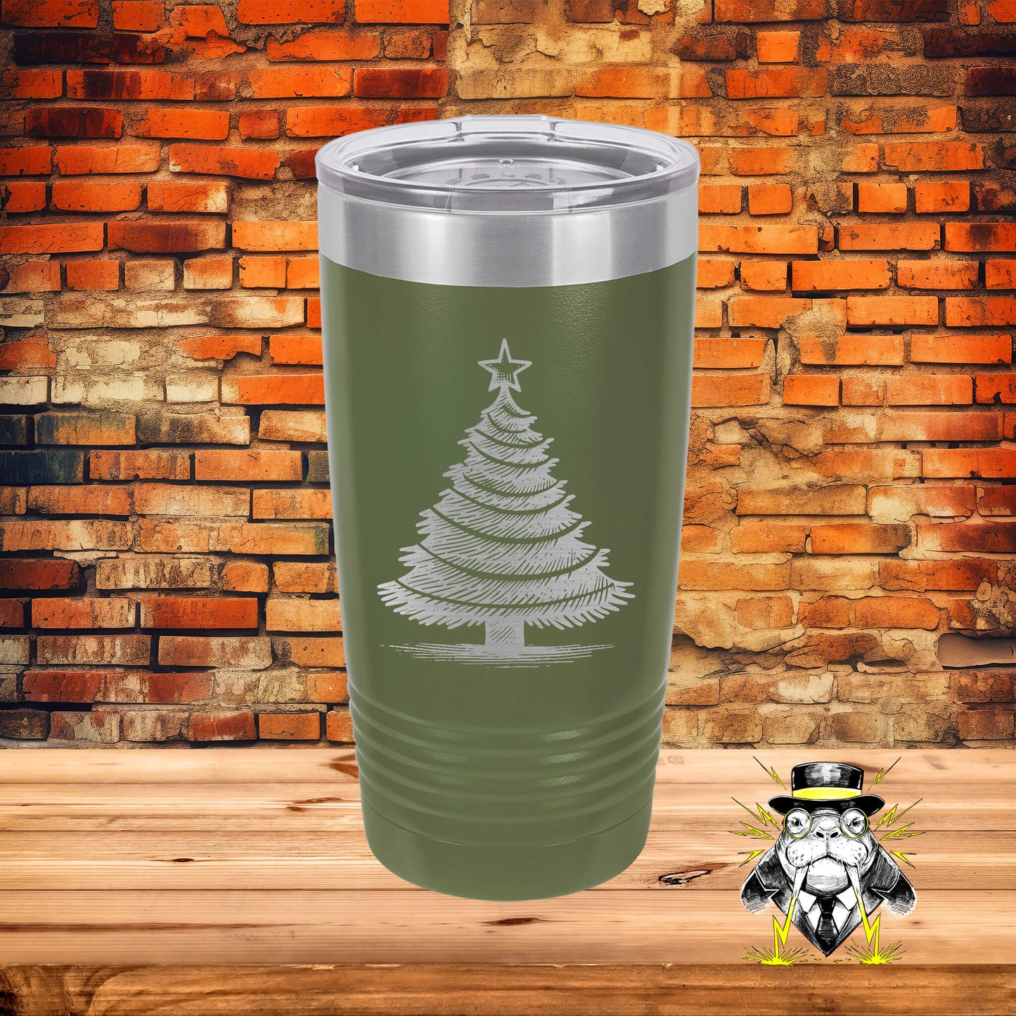 Christmas Tree 9 Engraved Tumbler