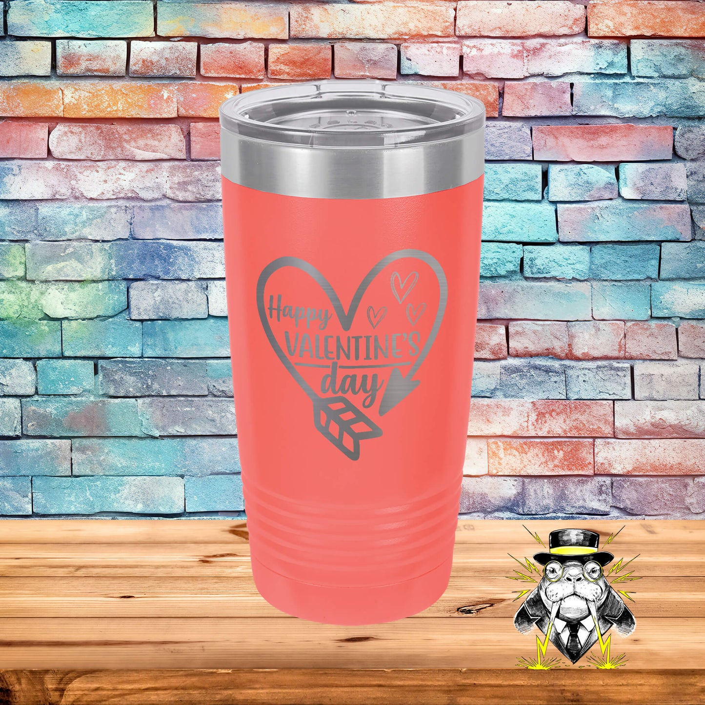Happy Valentine's Day Engraved Tumbler