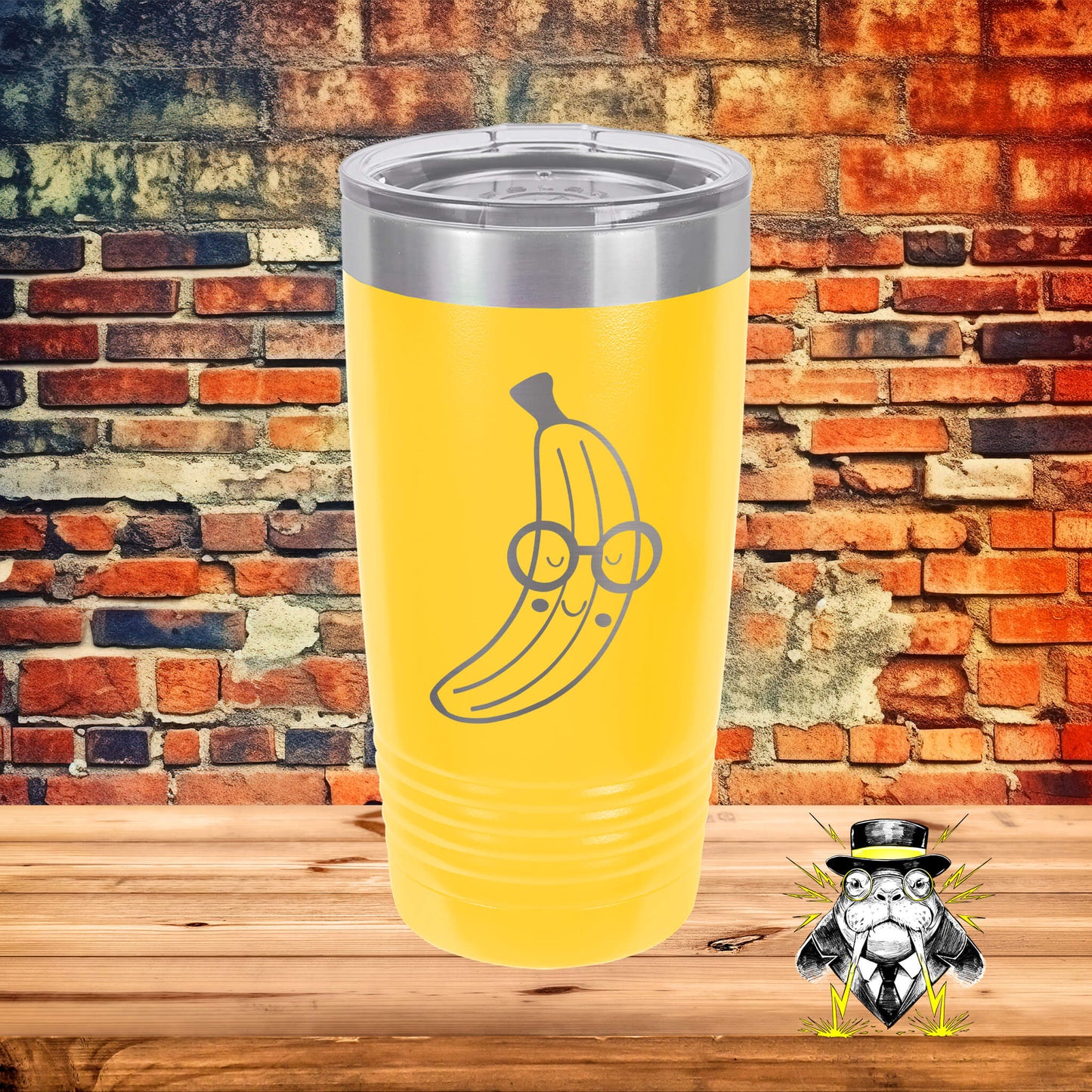 Cartoon Banana Engraved Tumbler