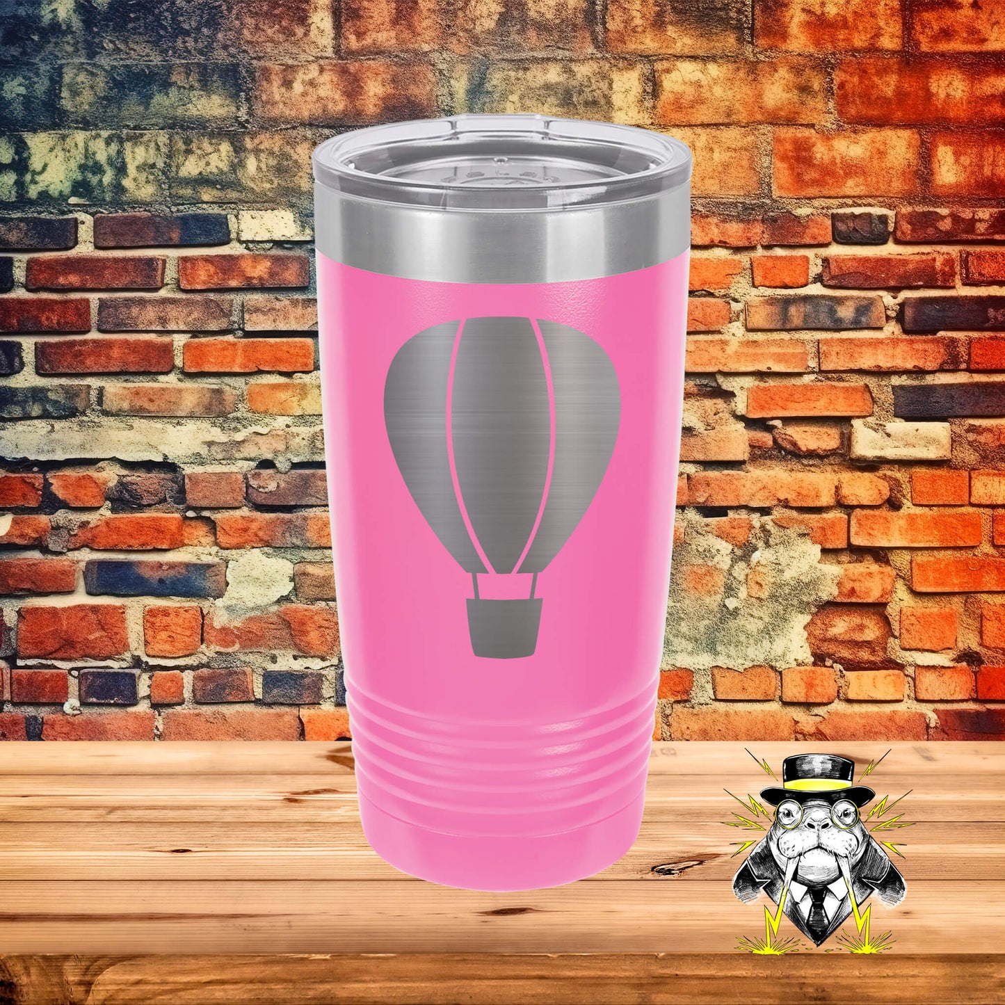 Hot Air Balloon Engraved Tumbler