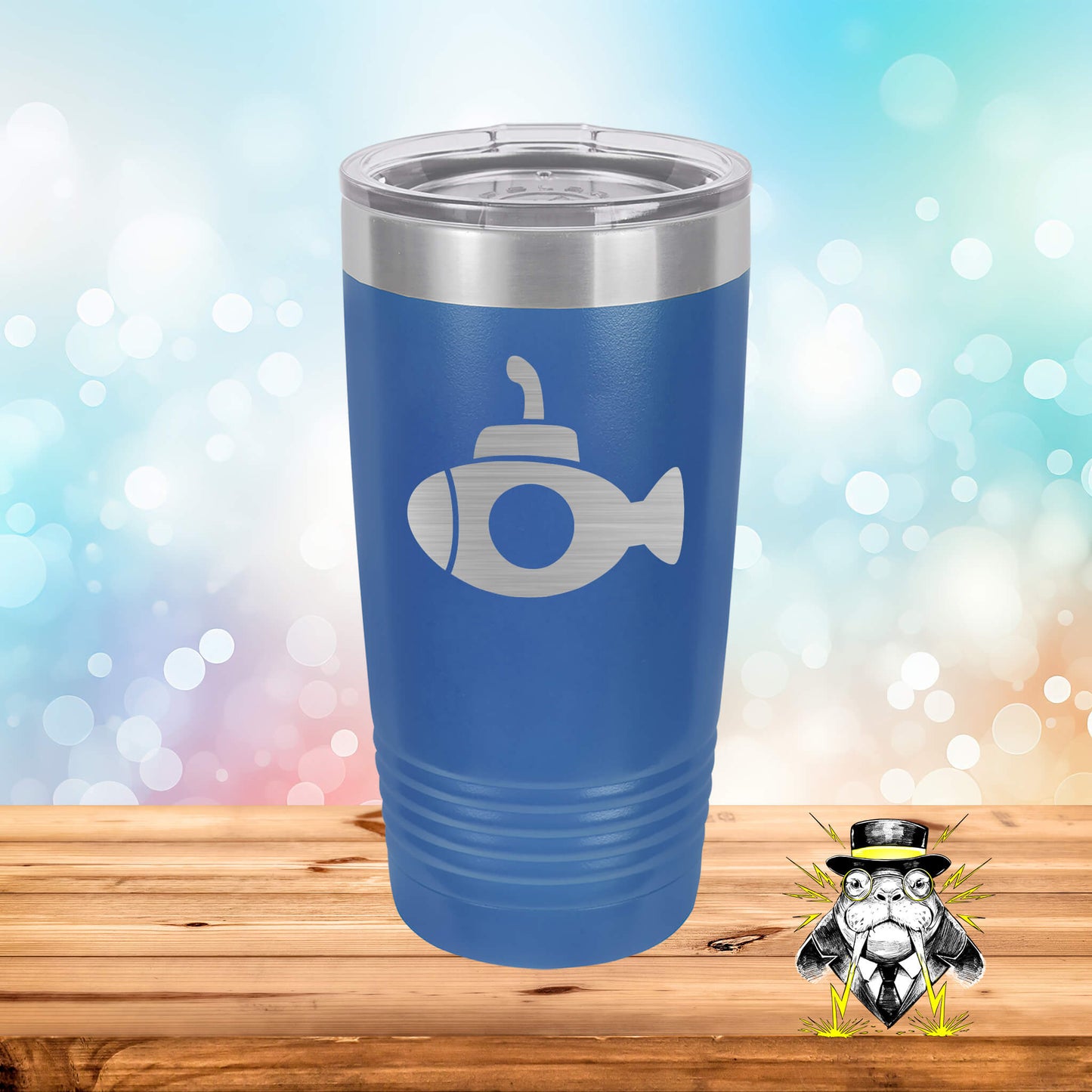 Submarine Engraved Tumbler