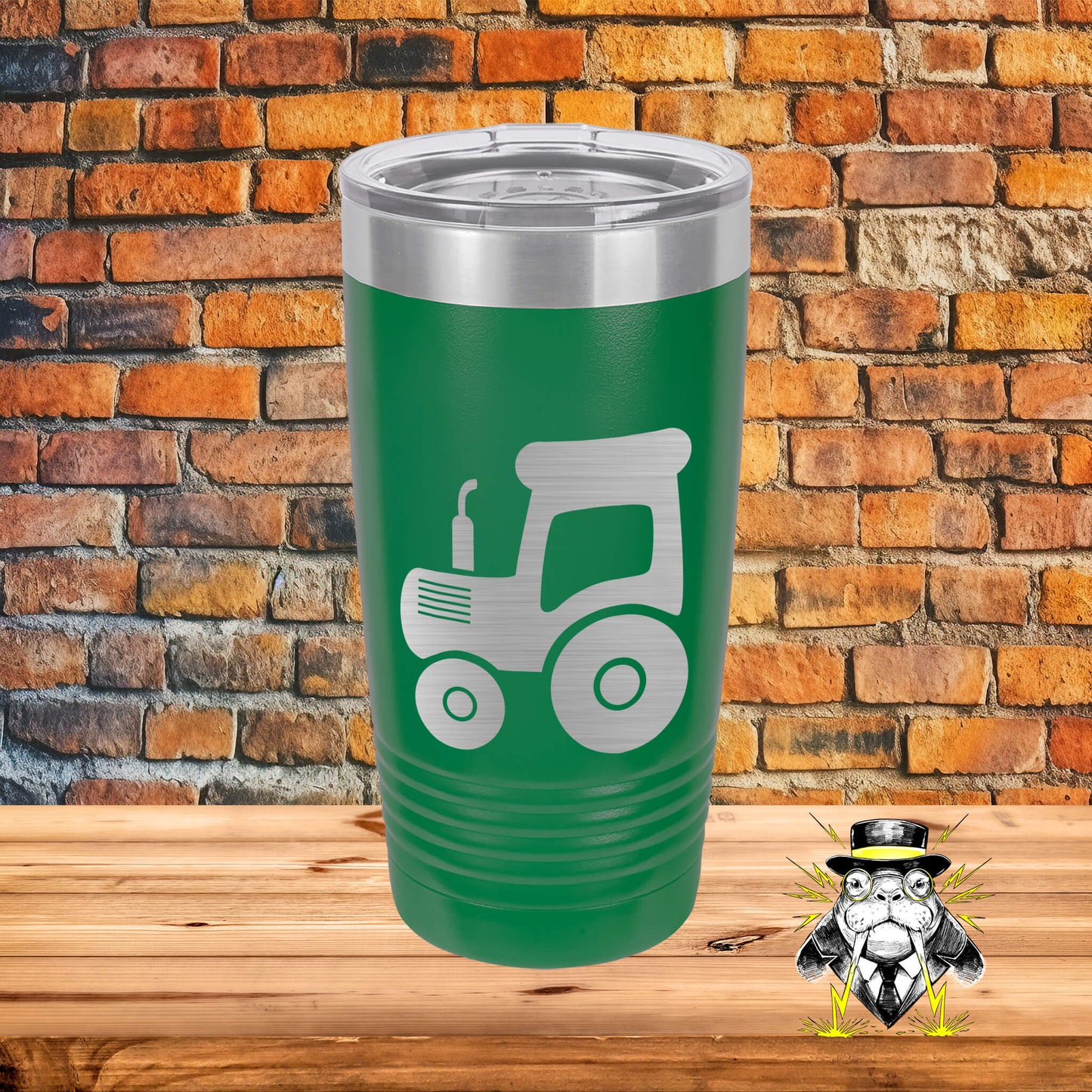 Tractor Engraved Tumbler
