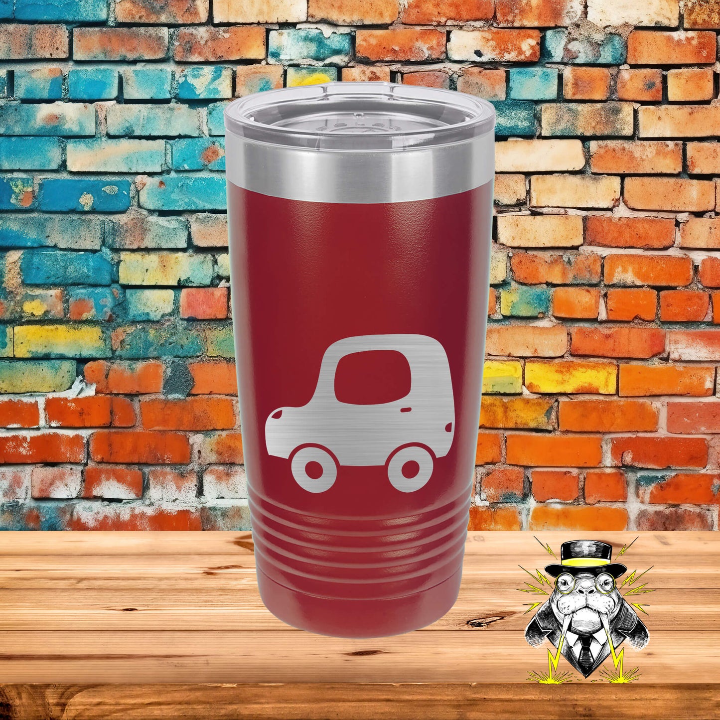 Car 3 Engraved Tumbler