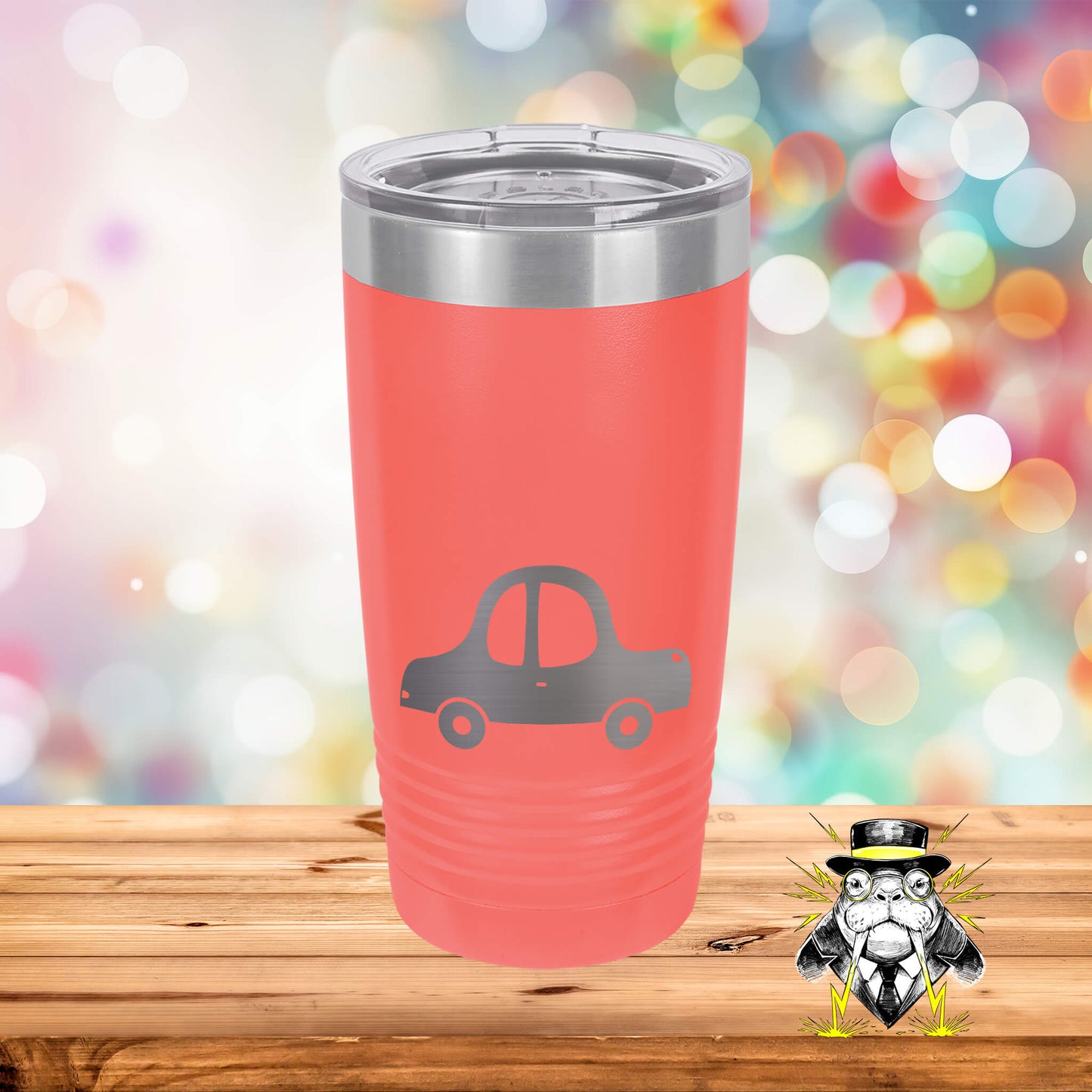 Car 4 Engraved Tumbler