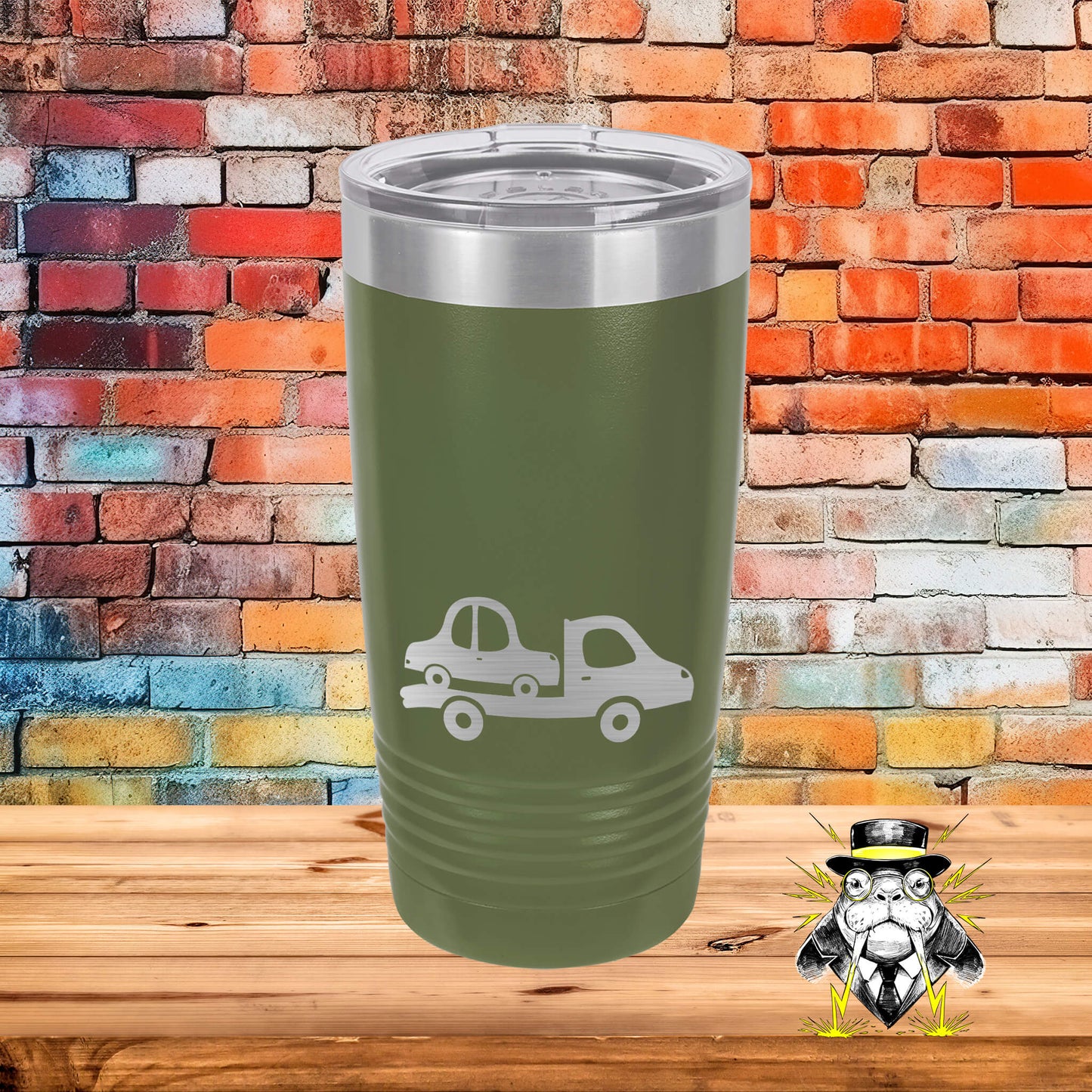 Tow Truck Engraved Tumbler