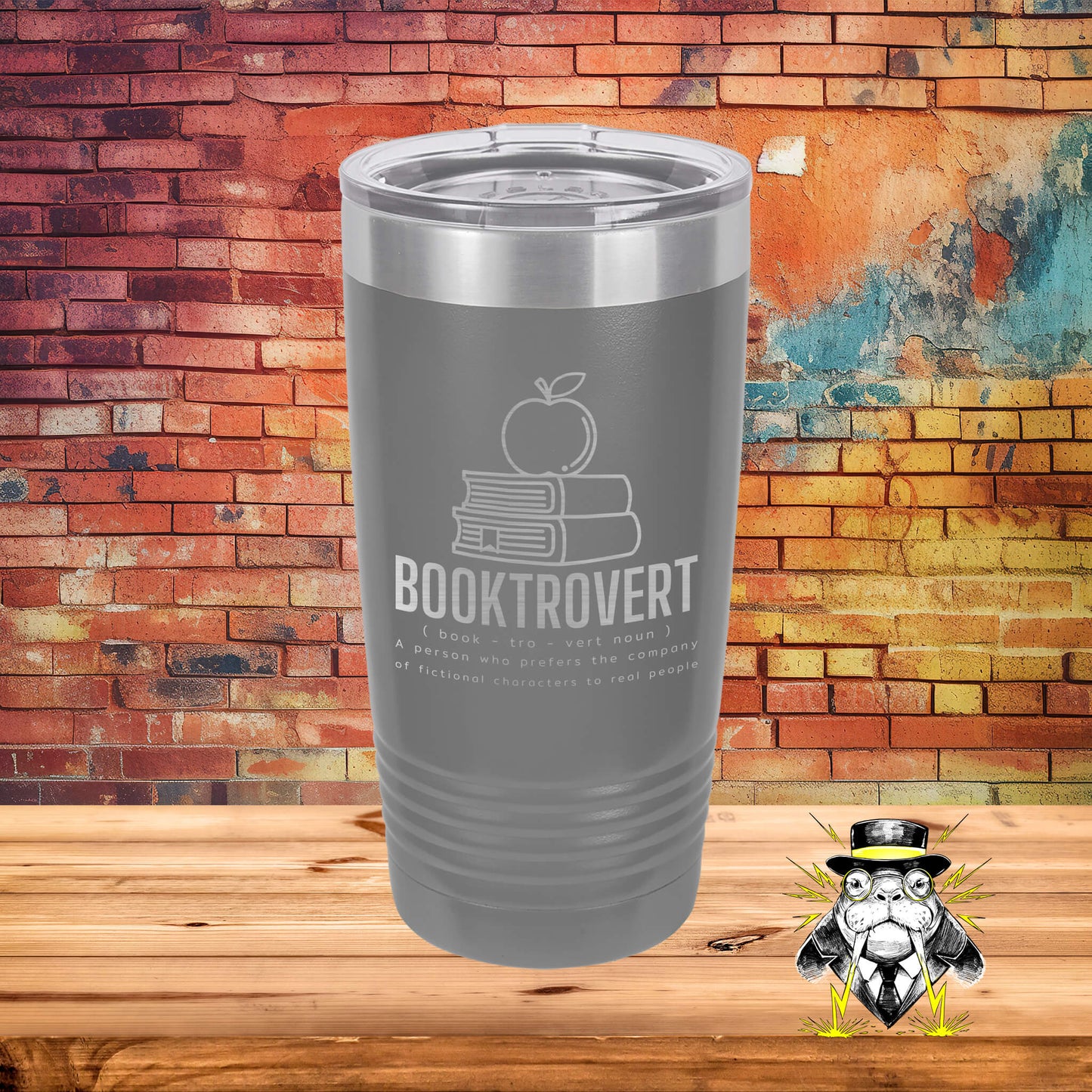 Booktrovert Engraved Tumbler