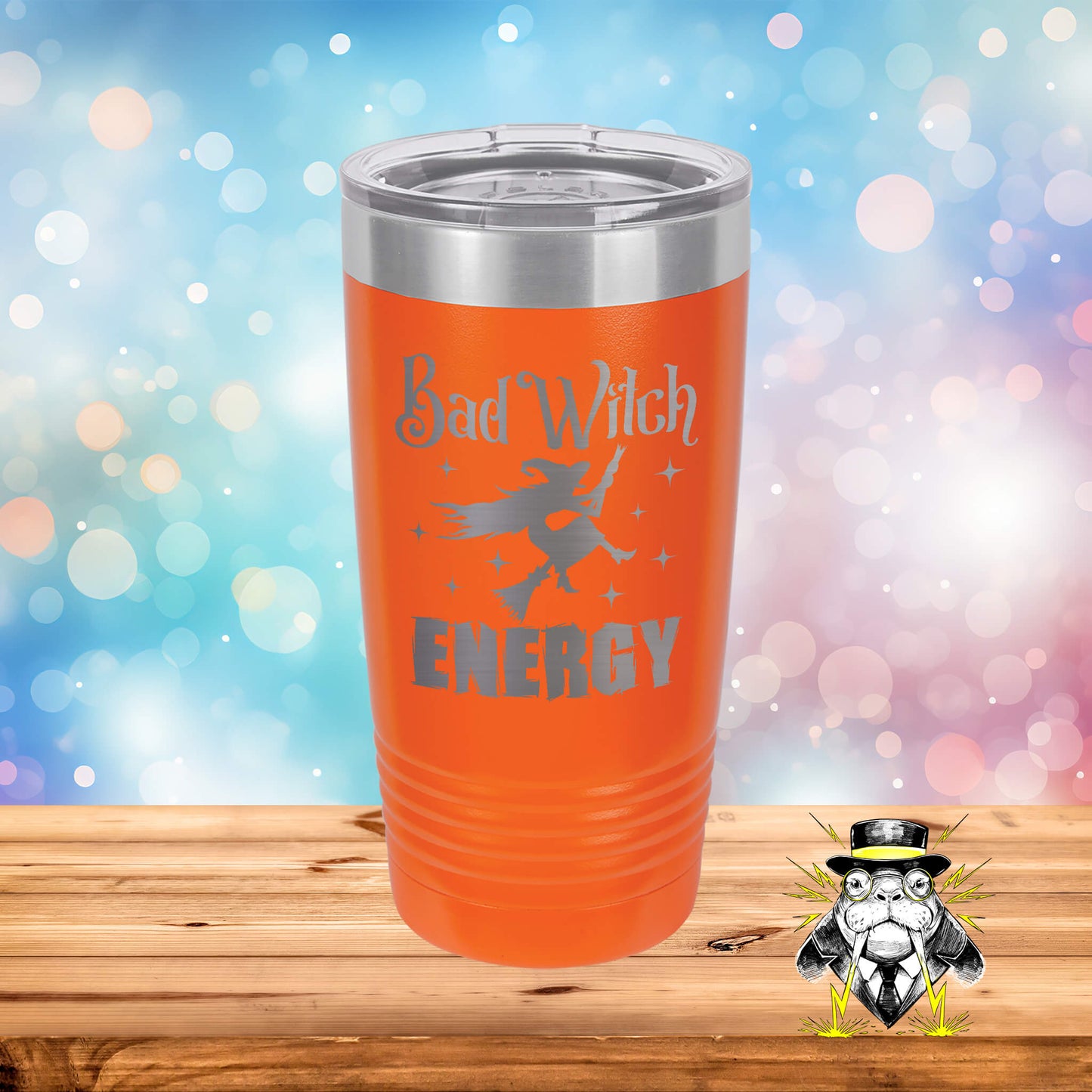 Bad Witch Energy Engraved Tumbler