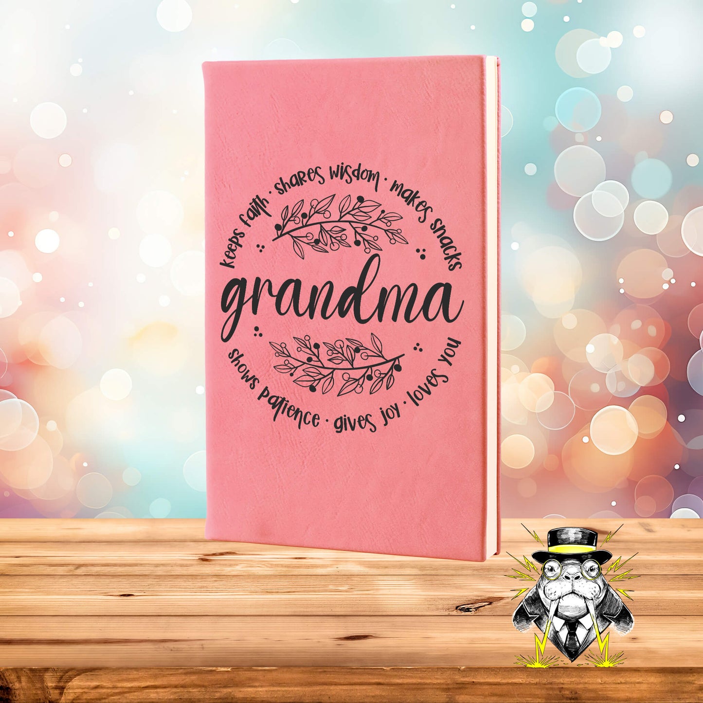 Grandma Engraved Leatherette Journal
