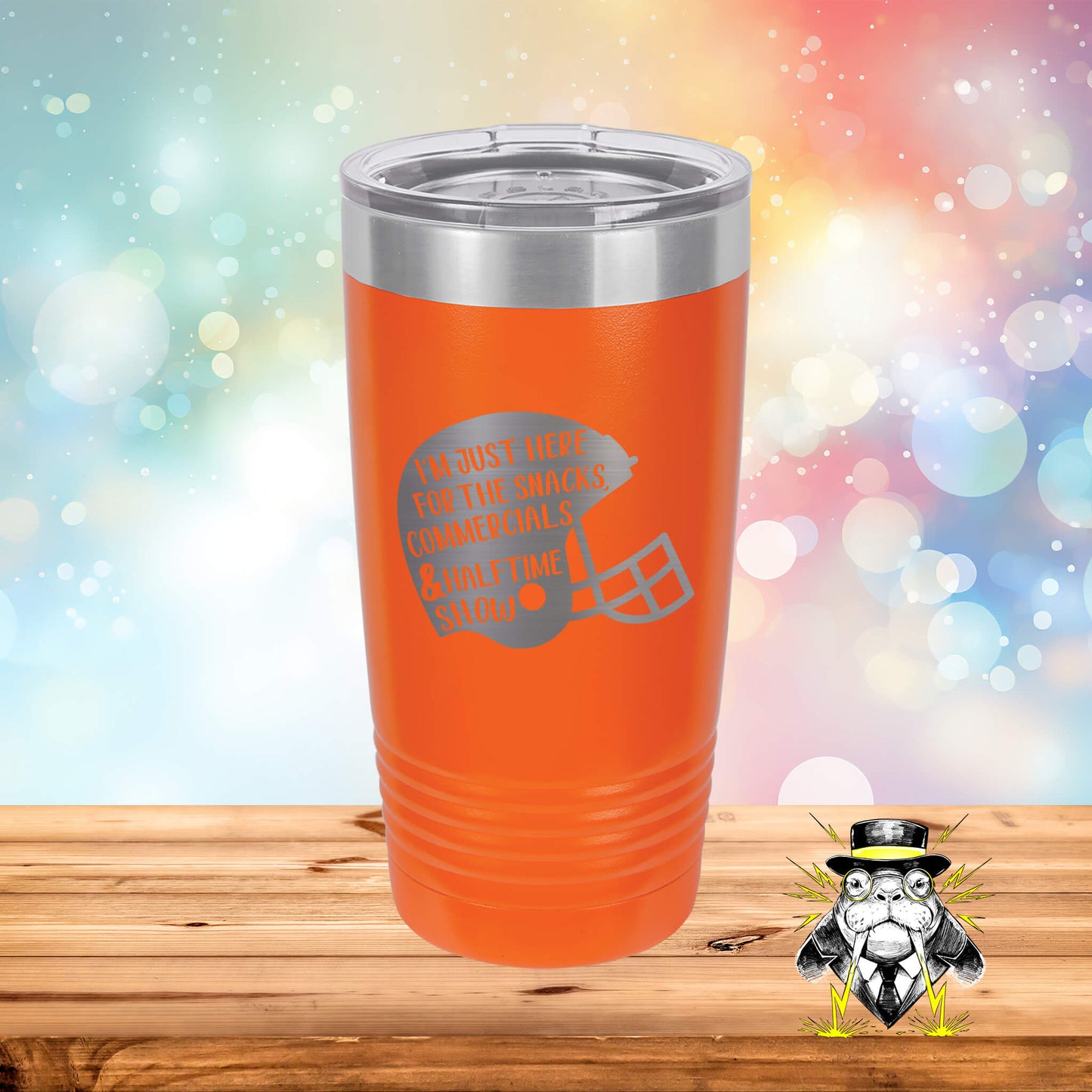 I'm Just Here for the Snacks Engraved Tumbler