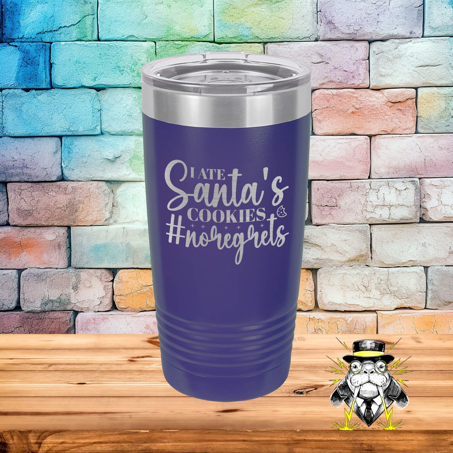 I Ate Santa's Cookies Engraved Tumbler