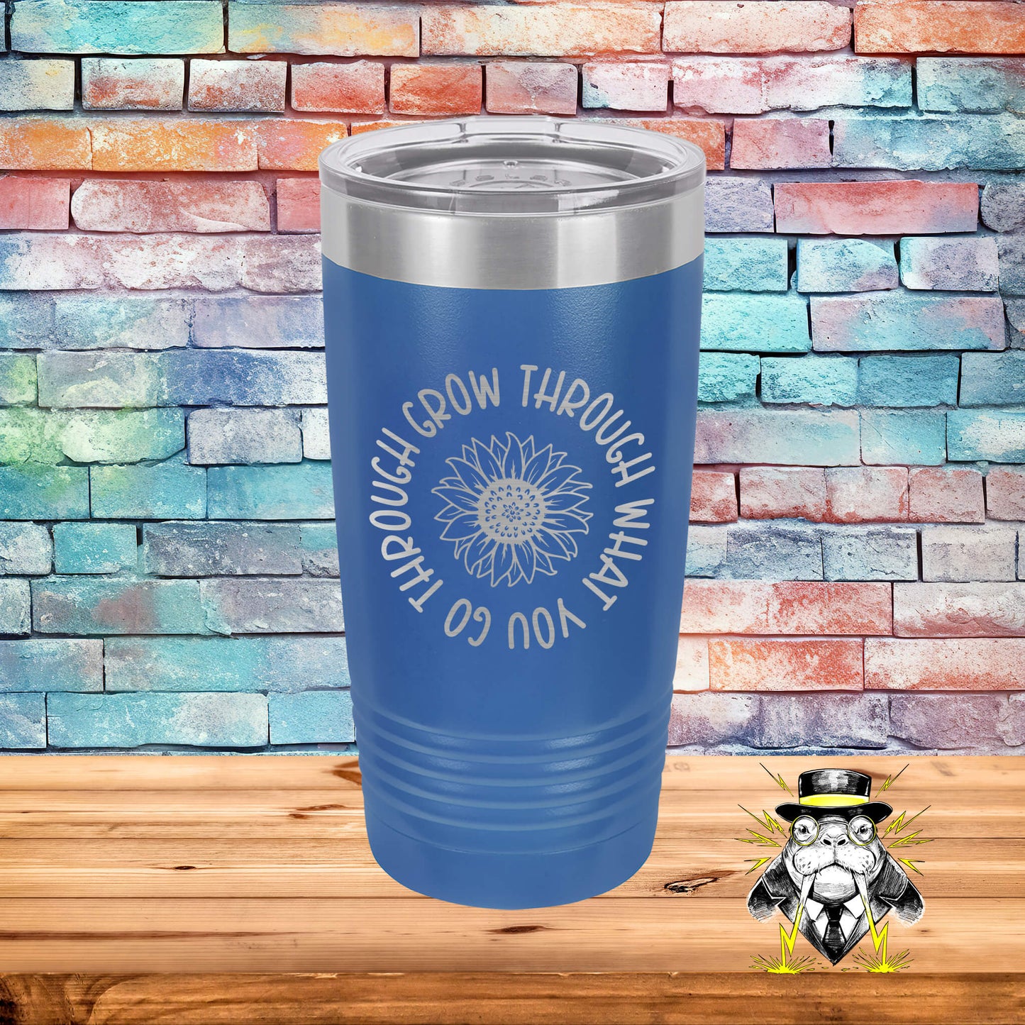 Grow Through What You Go Through Engraved Tumbler
