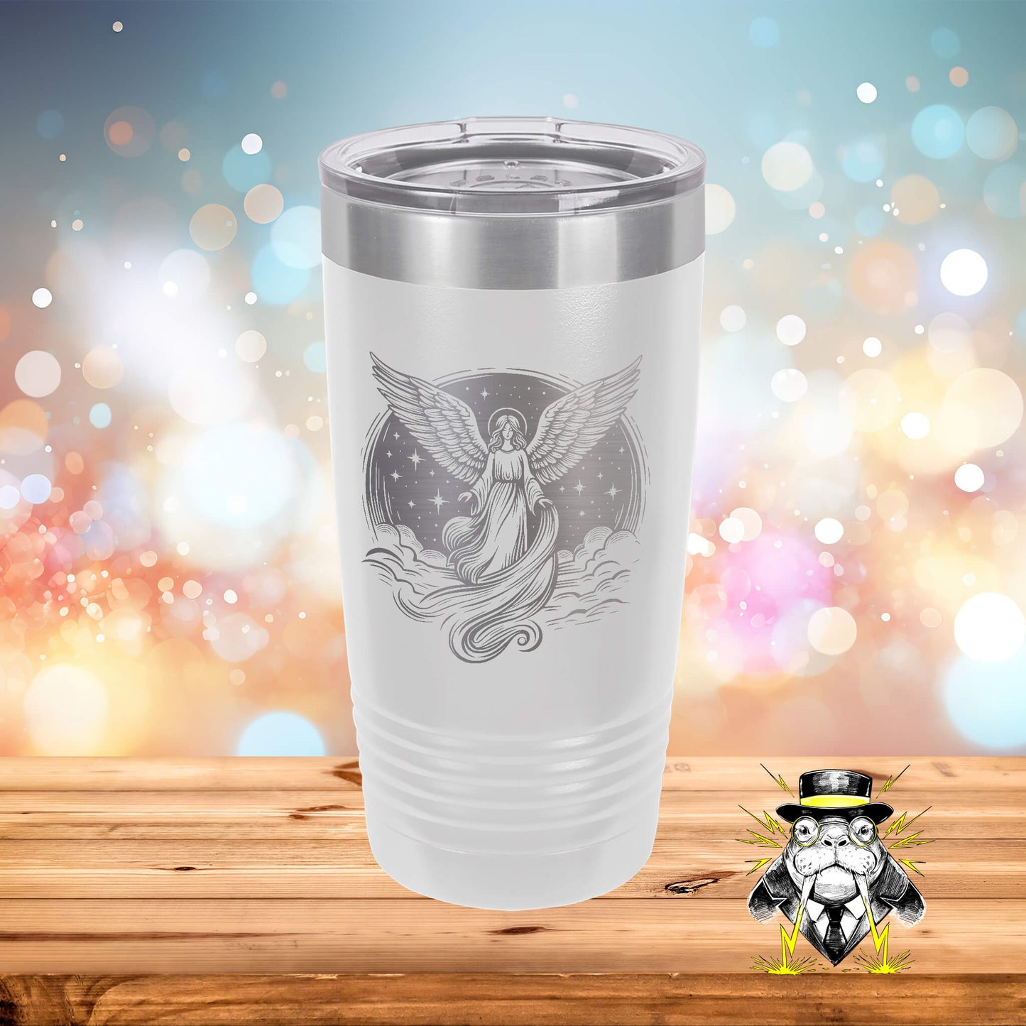Celestial Angel Engraved Tumbler