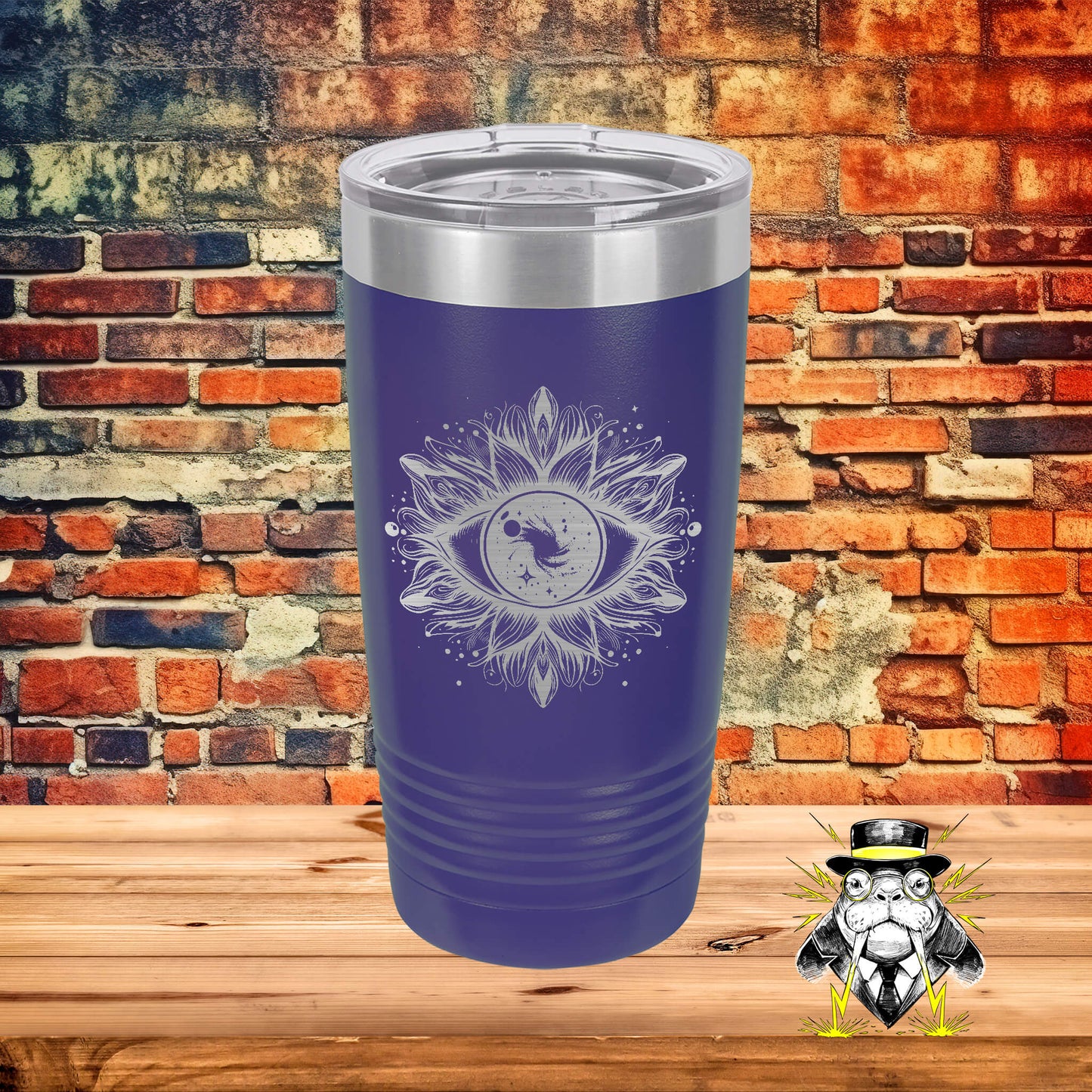 Cosmic Gaze Engraved Tumbler