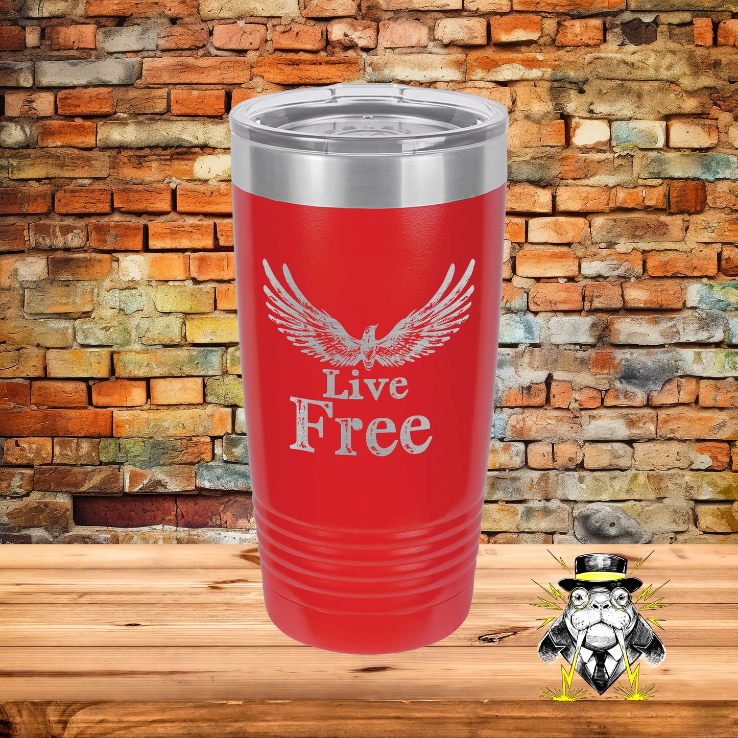 Live Free Engraved Tumbler