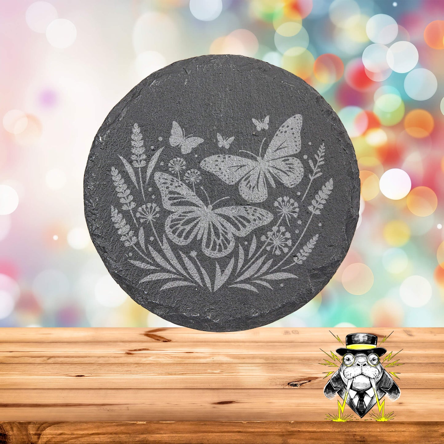 Butterfly Wonderland Set of 4 Engraved Coasters