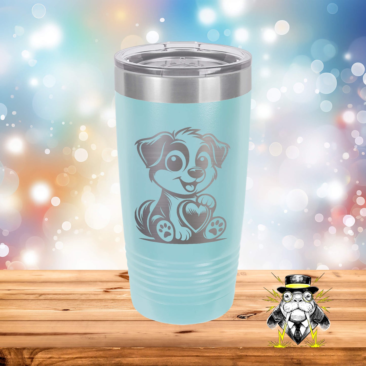 Puppy Love Engraved Tumbler
