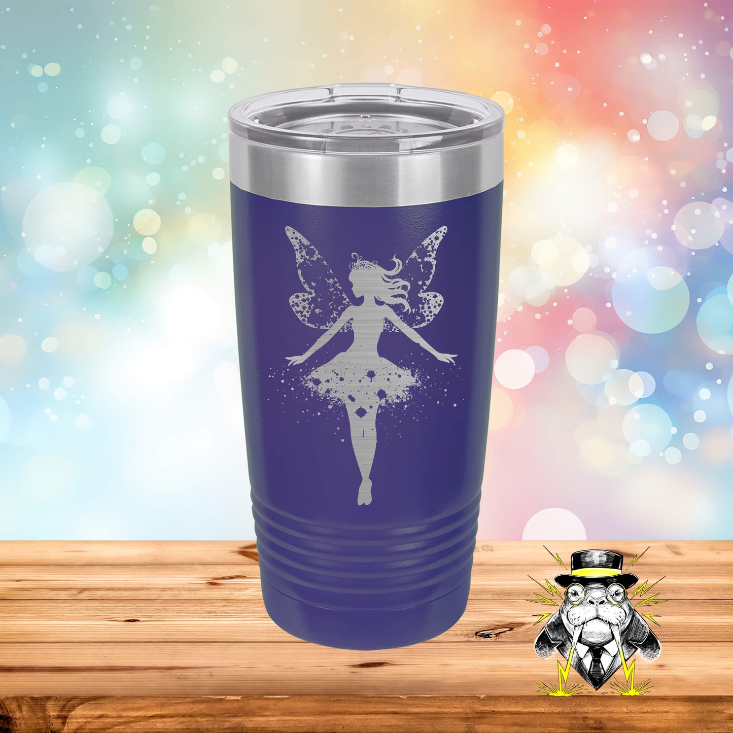 Glittering Fairy Princess Engraved Tumbler