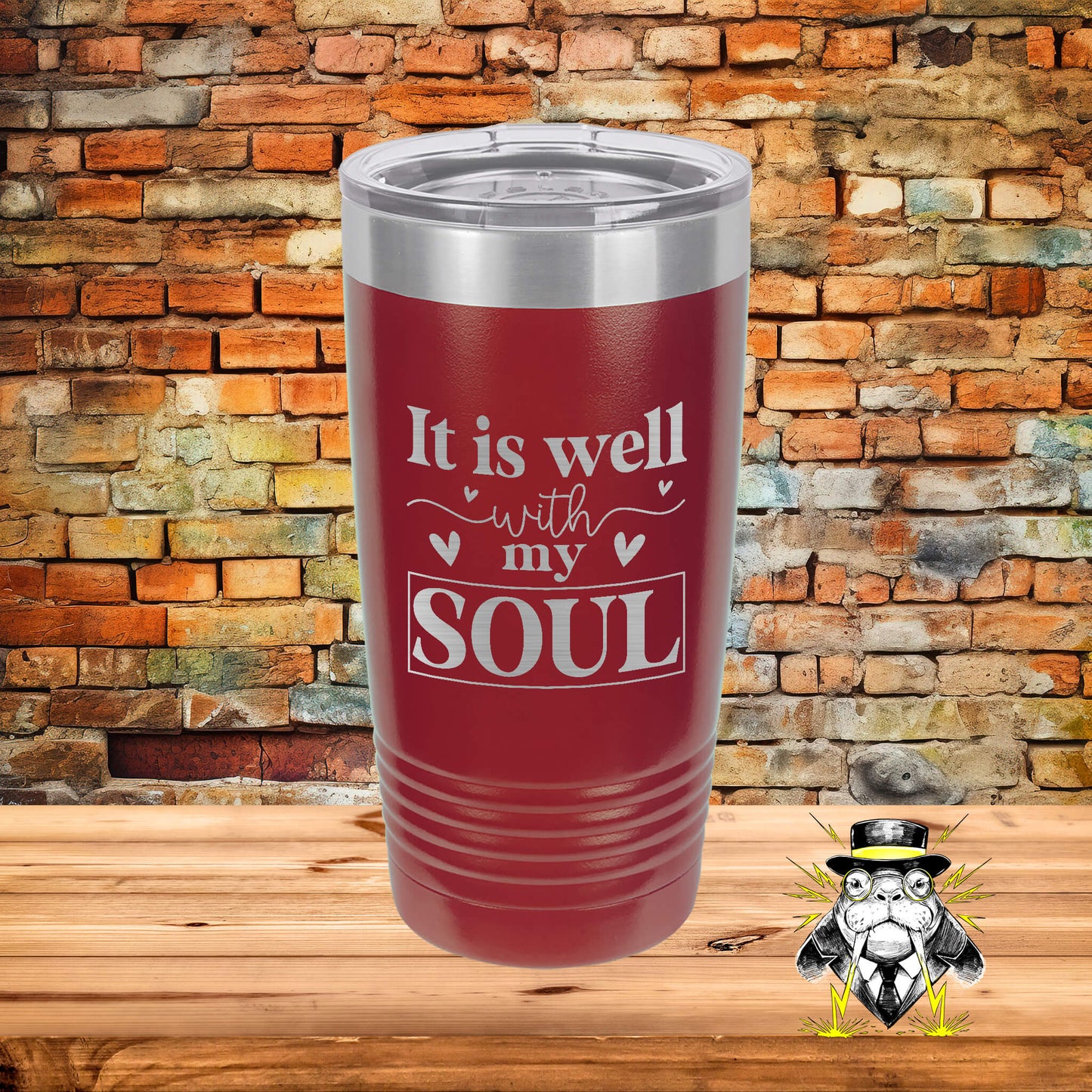 It Is Well With My Soul Engraved Tumbler