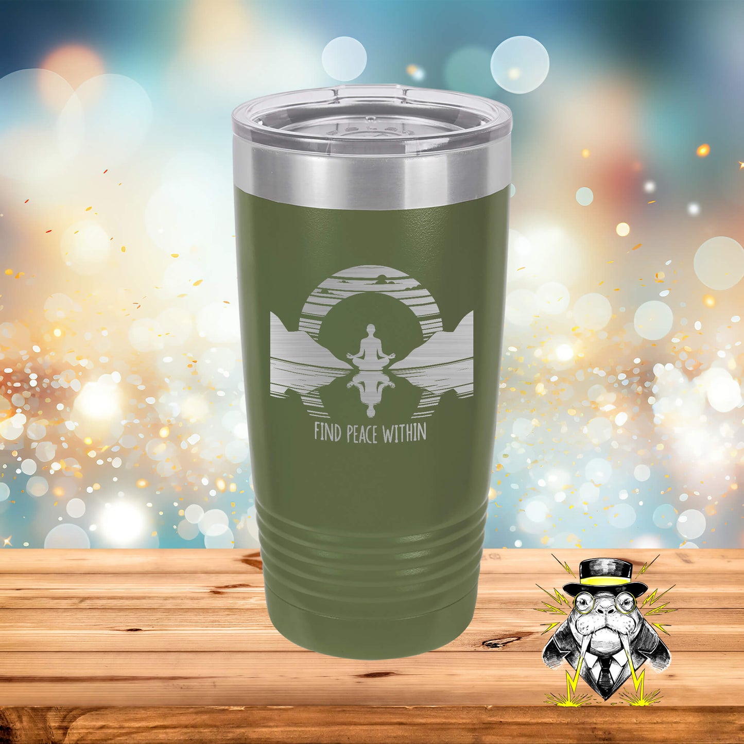 Find Peace Within Engraved Tumbler