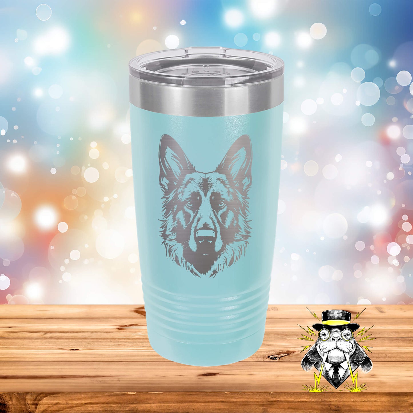German Shepherd Engraved Tumbler