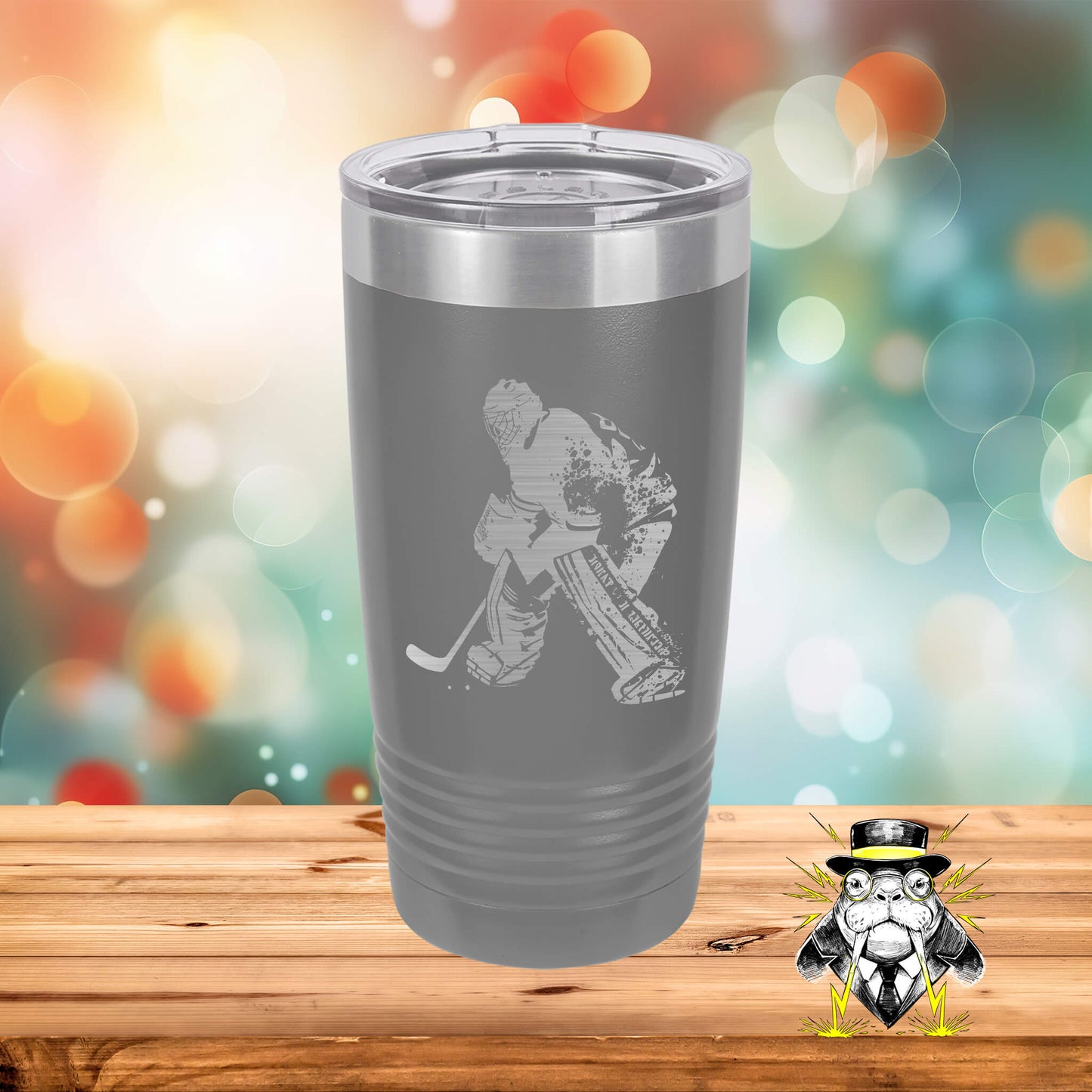 Ice Hockey Goalie Engraved Tumbler