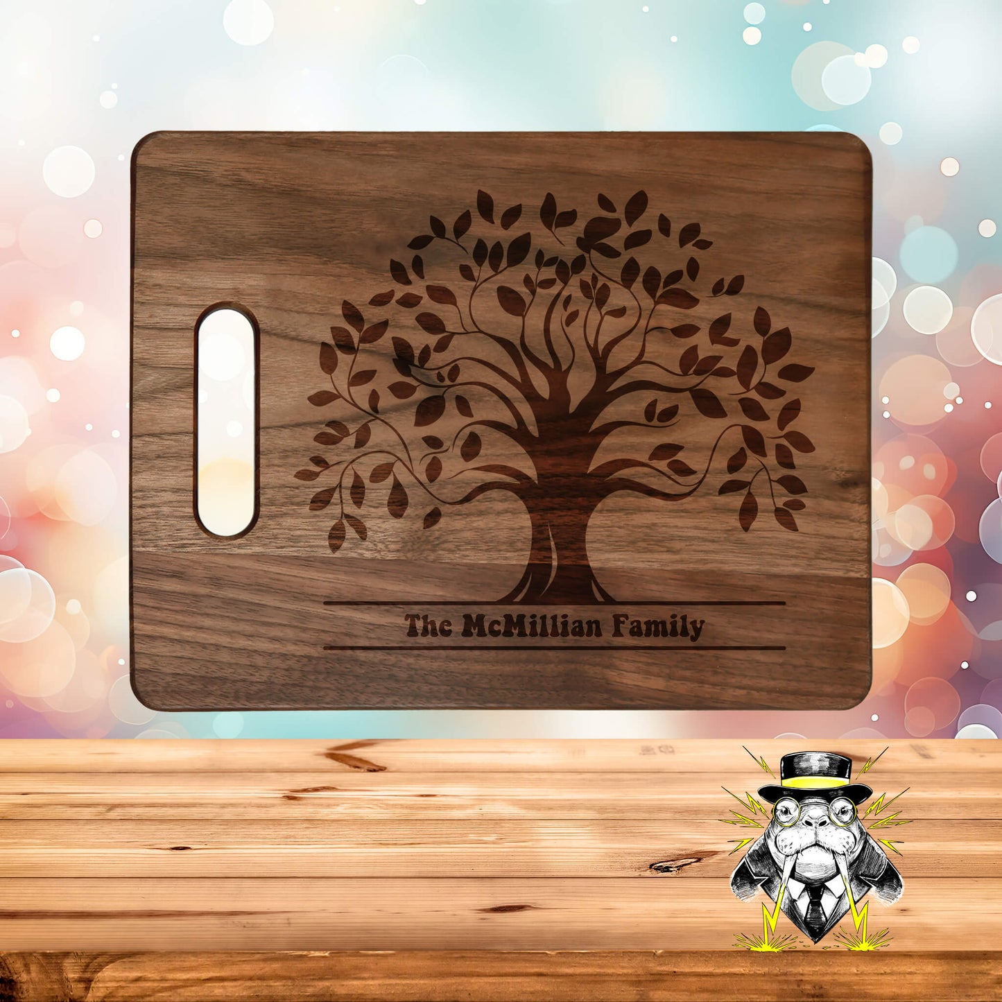 Family Tree Engraved Cutting Board