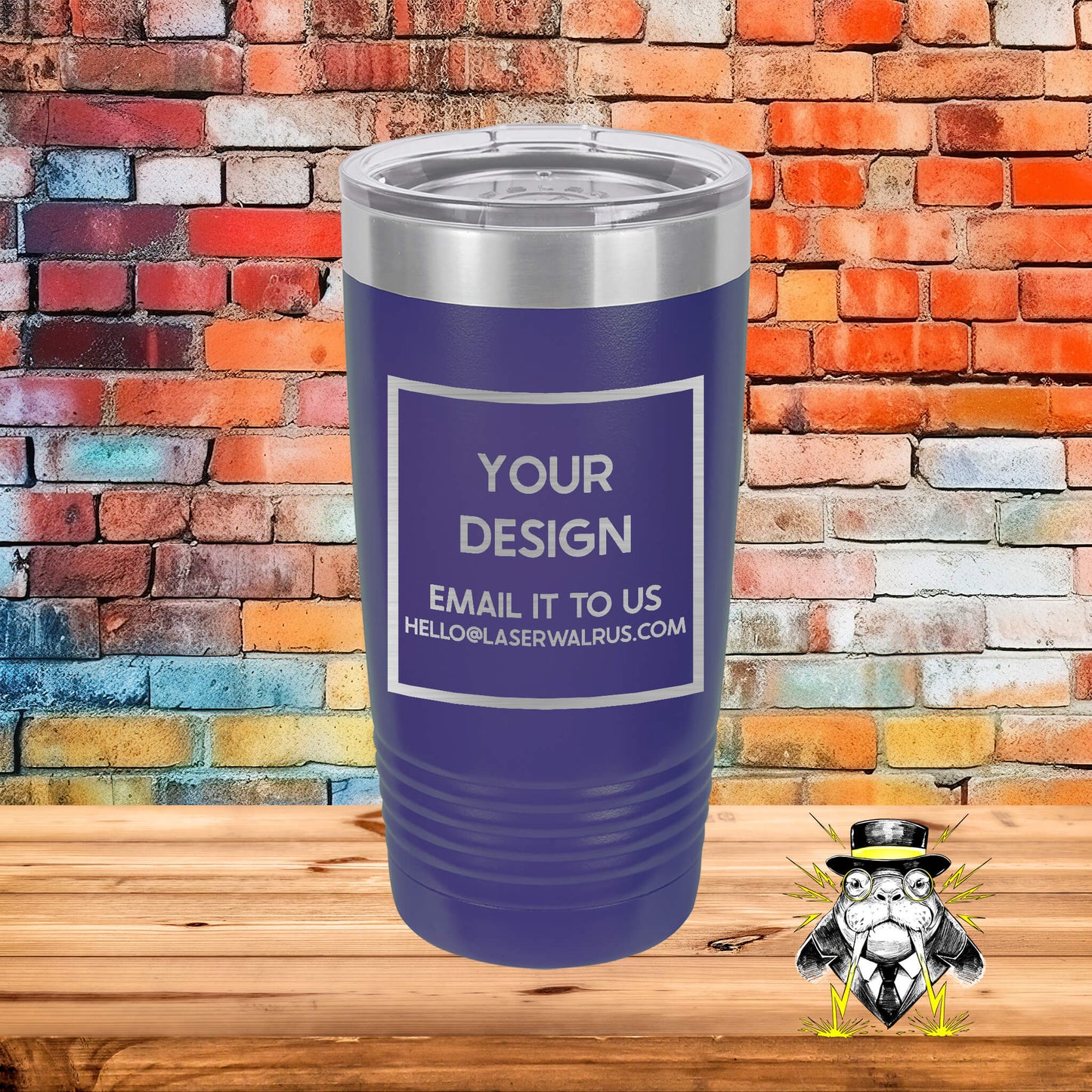 Custom Design Engraved Tumblers - 6 pieces