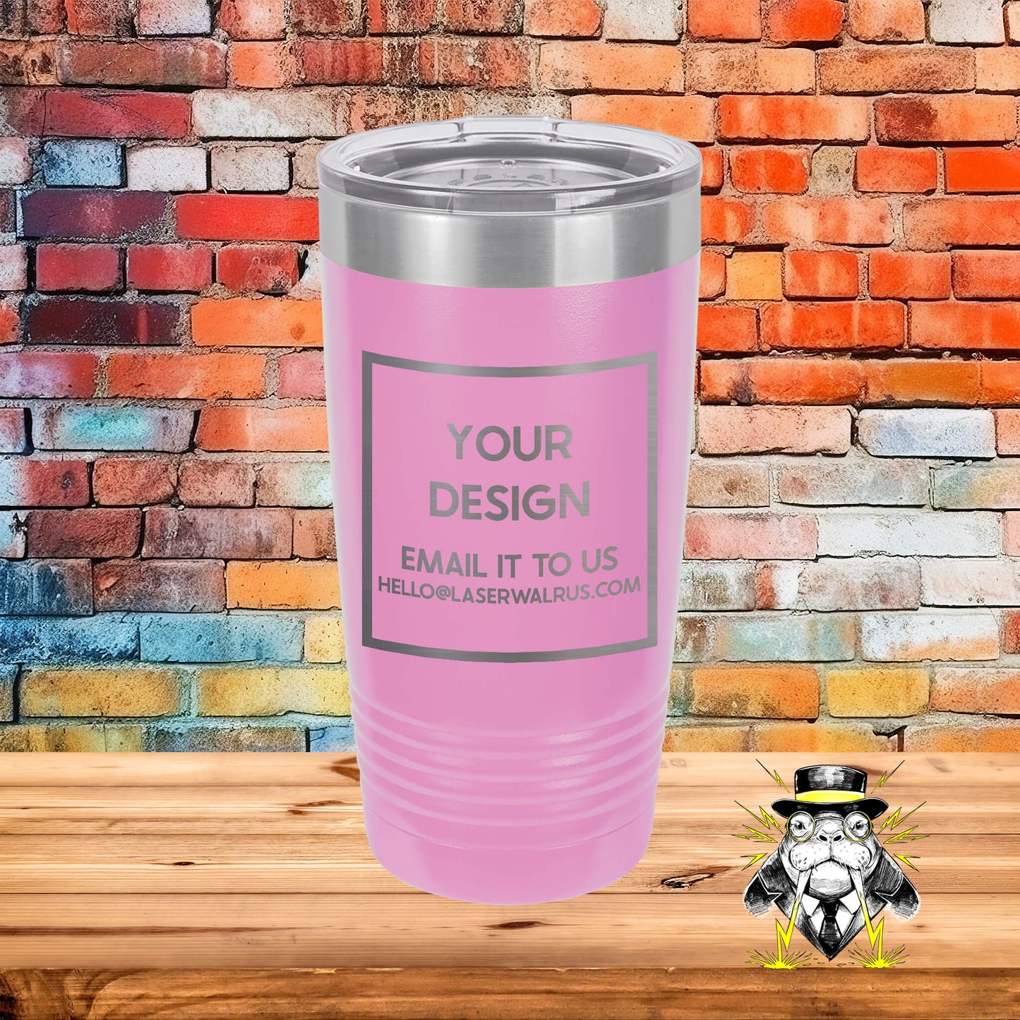 Custom Design Engraved Tumblers - 6 pieces