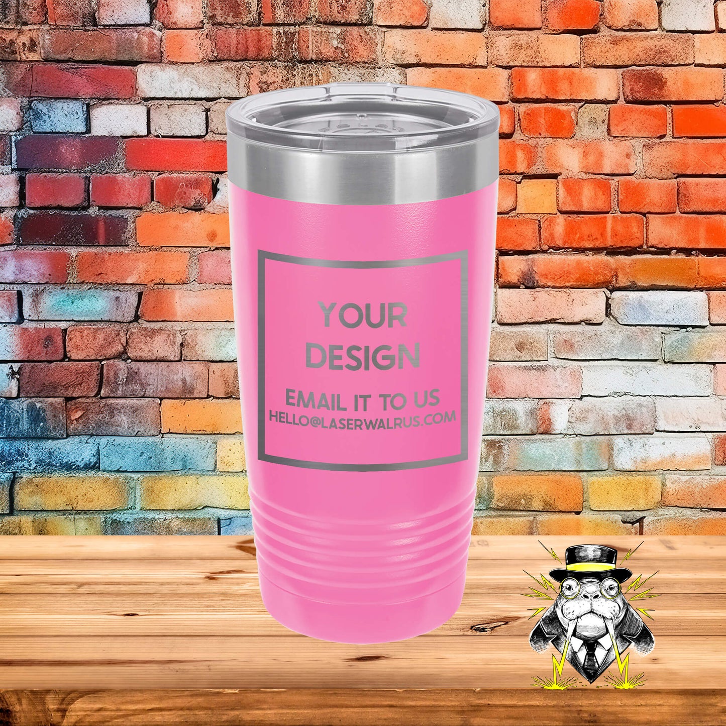 Custom Design Engraved Tumblers - 6 pieces