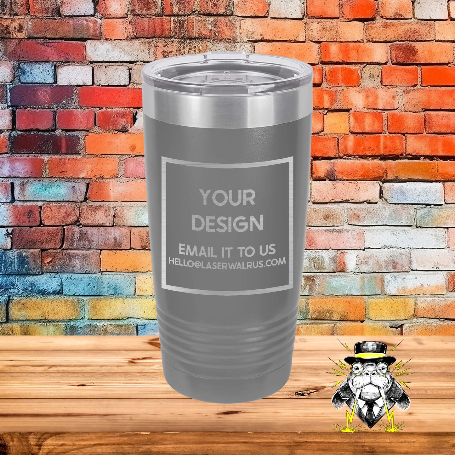 Custom Design Engraved Tumblers - 6 pieces