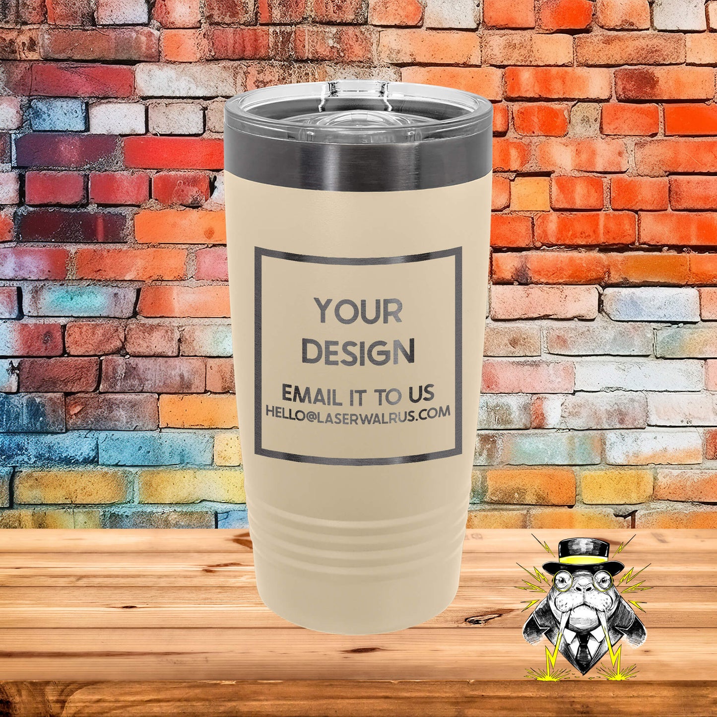 Custom Design Engraved Tumblers - 6 pieces