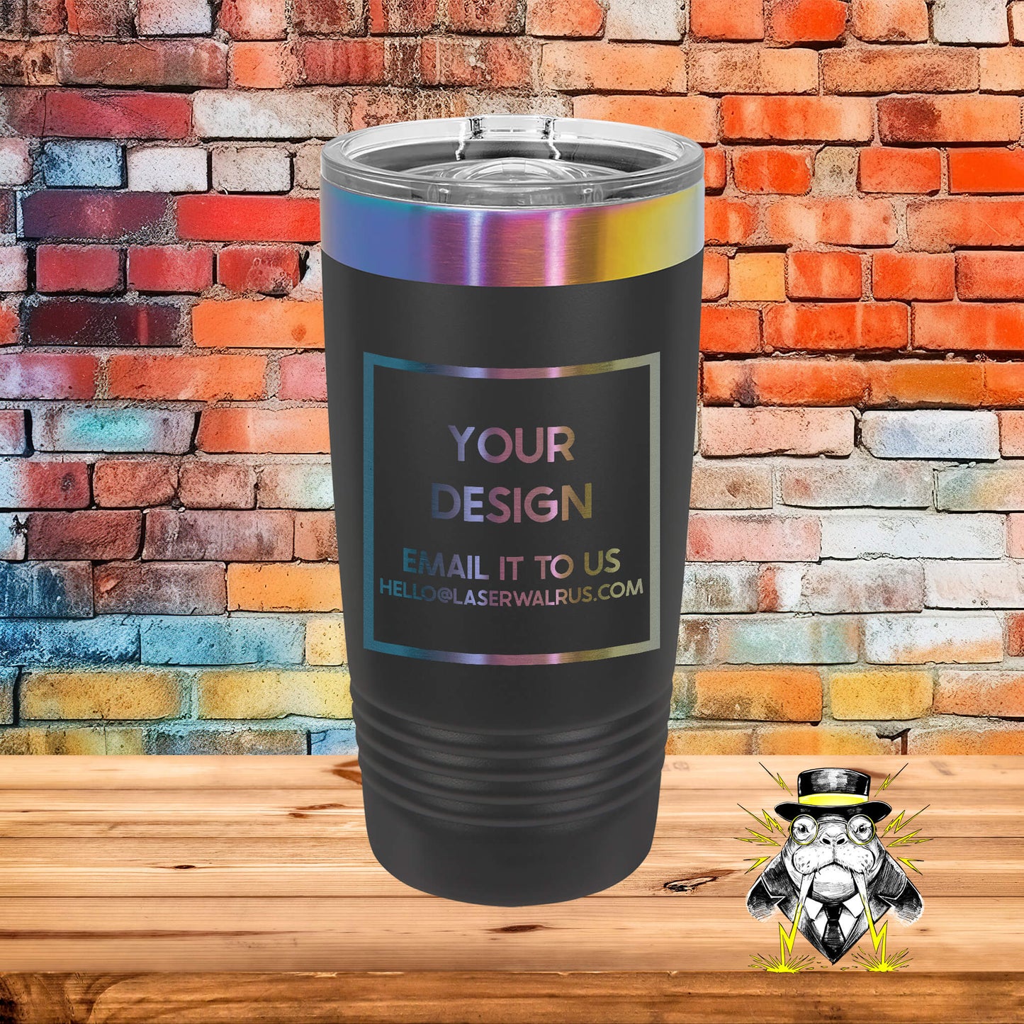 Custom Design Engraved Tumblers - 6 pieces