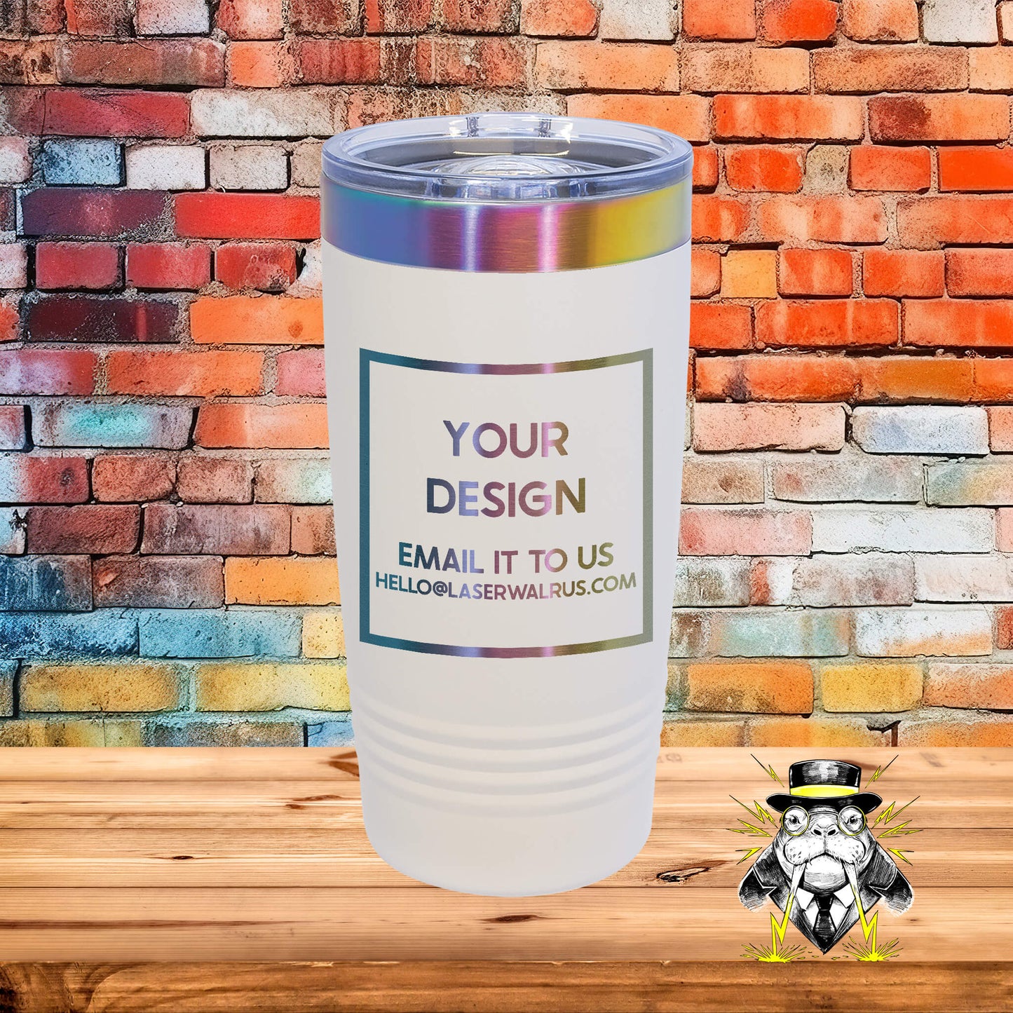 Custom Design Engraved Tumblers - 6 pieces