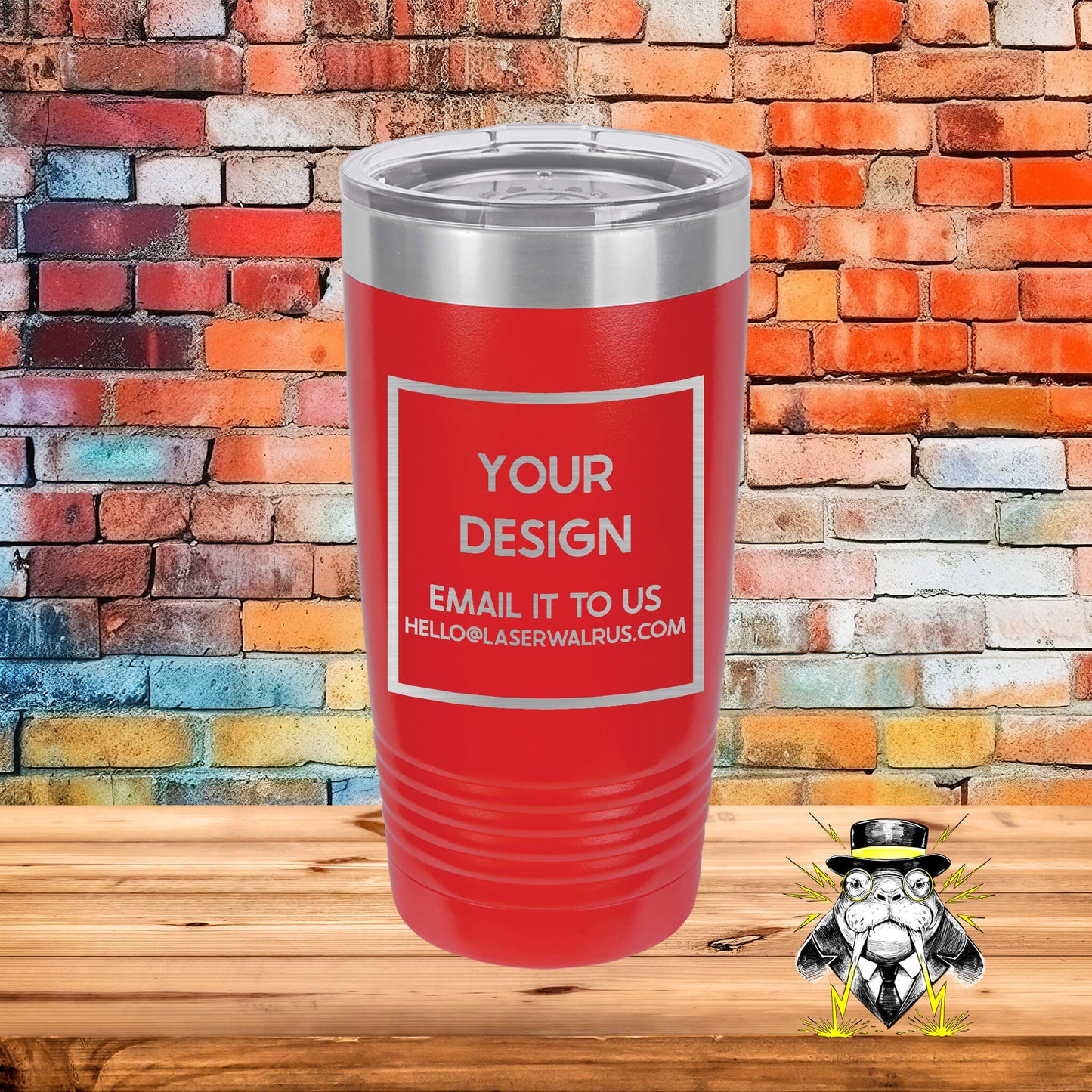 Custom Design Engraved Tumblers - 6 pieces